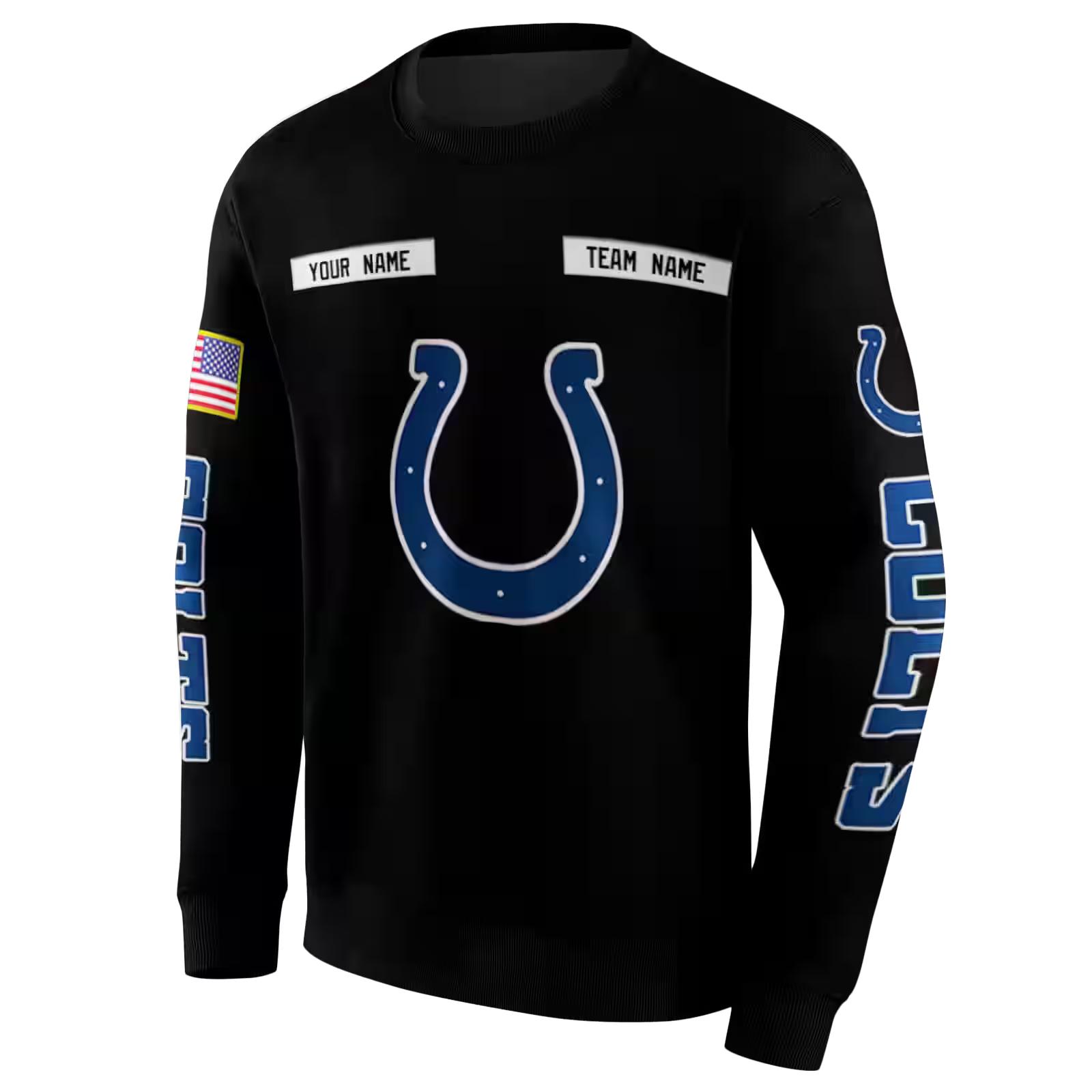 custom indianapolis colts punisher skull black hoodie new arrival