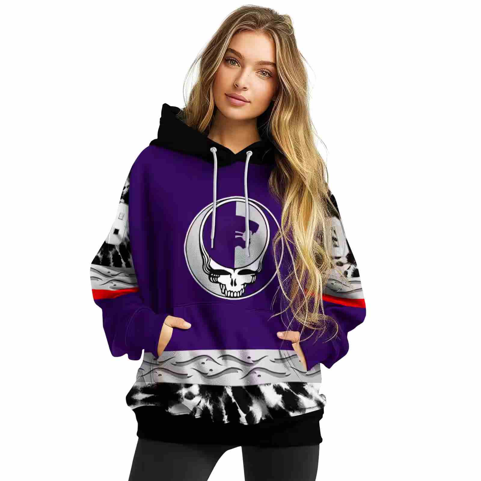 custom kansas state wildcats grateful vibes purple hoodie high quality