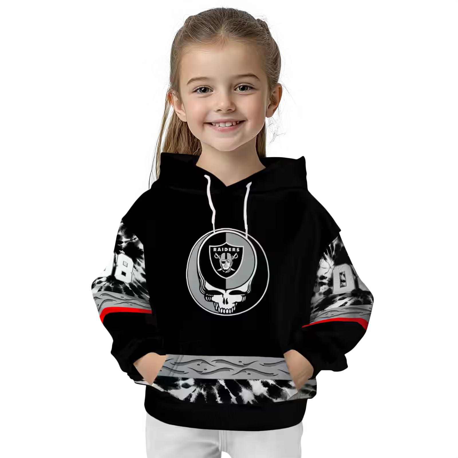 custom las vegas raiders grateful vibes black hoodie top rated