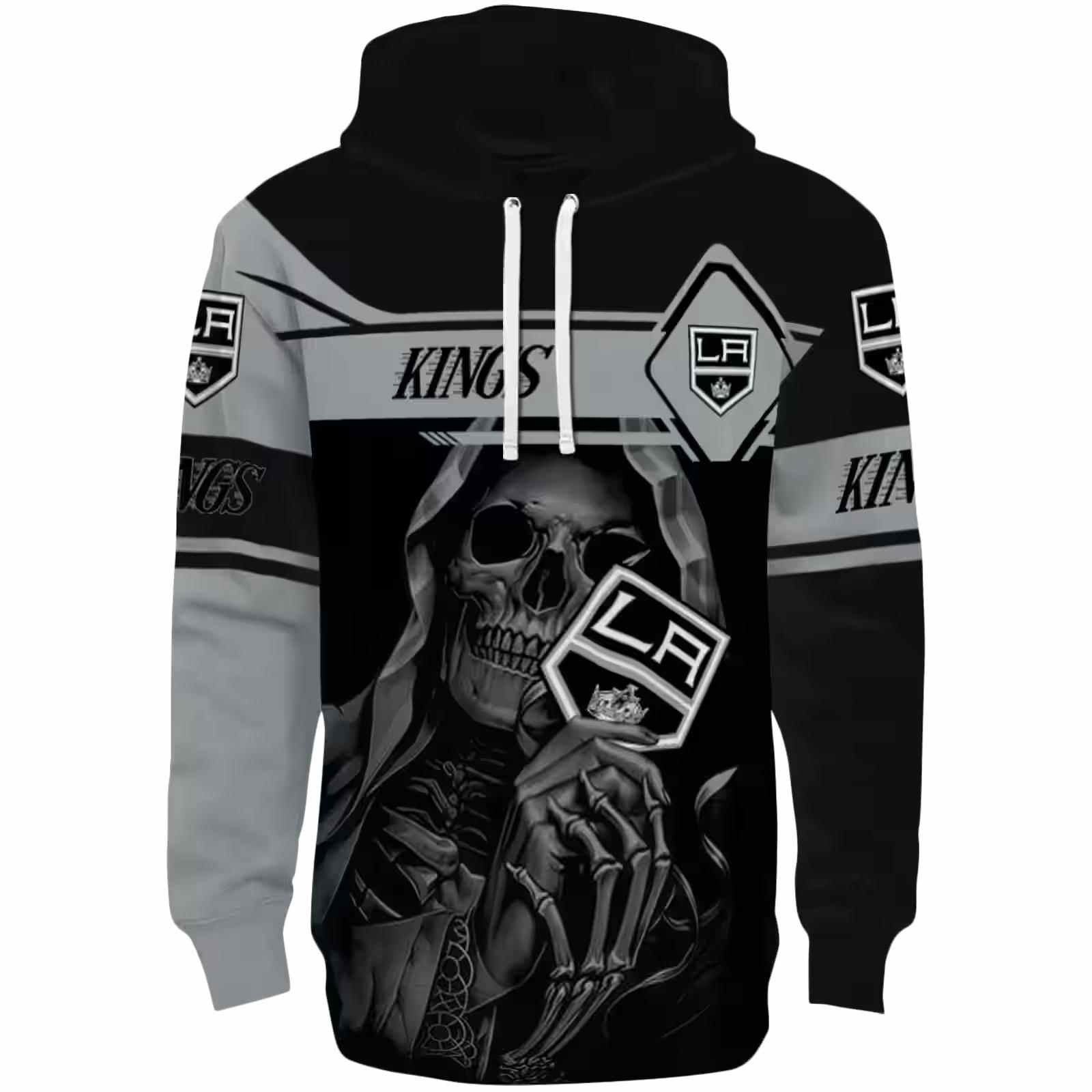 Custom Los Angeles Kings Grim Reaper Black Hoodie