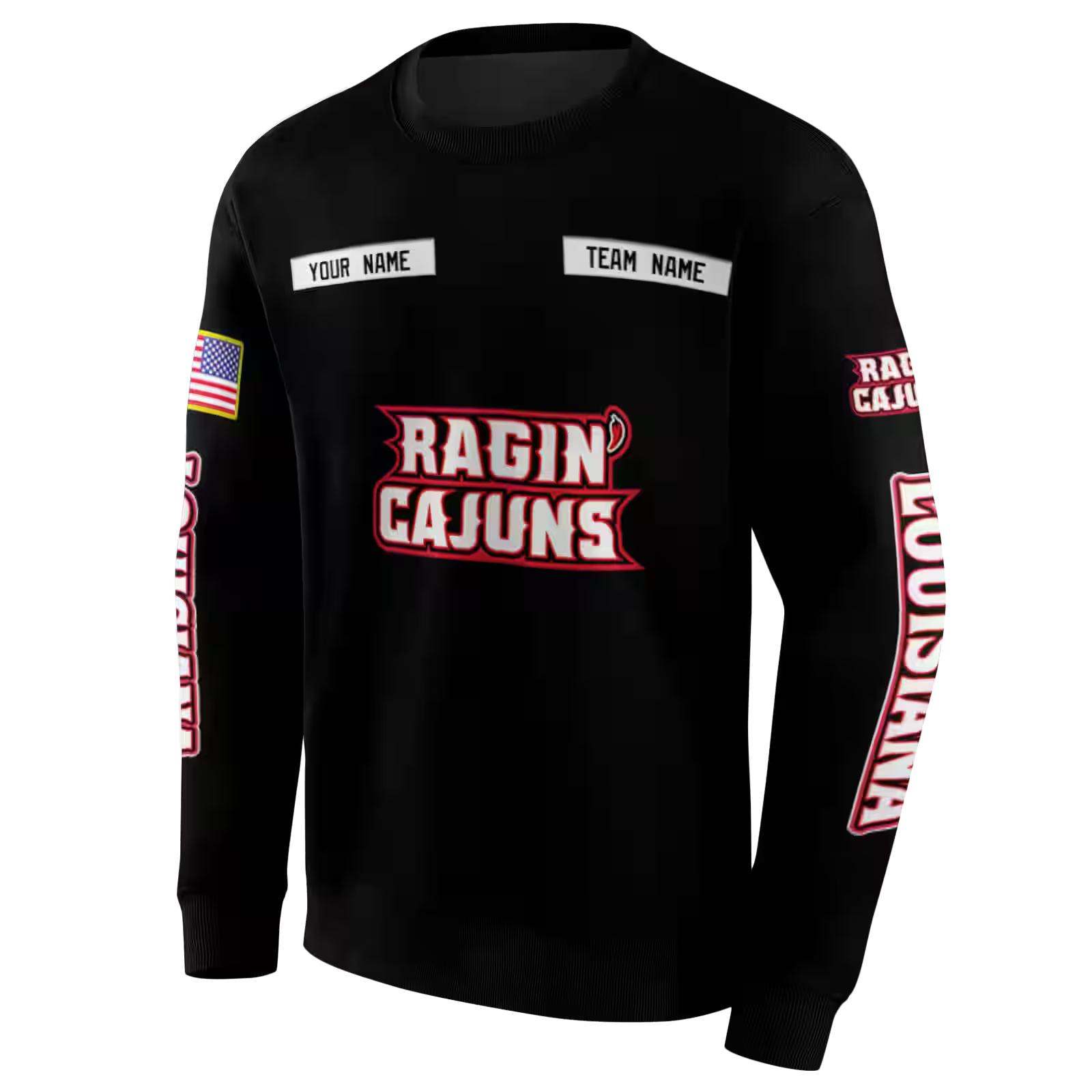 custom louisiana ragin cajuns punisher skull black hoodie new arrival