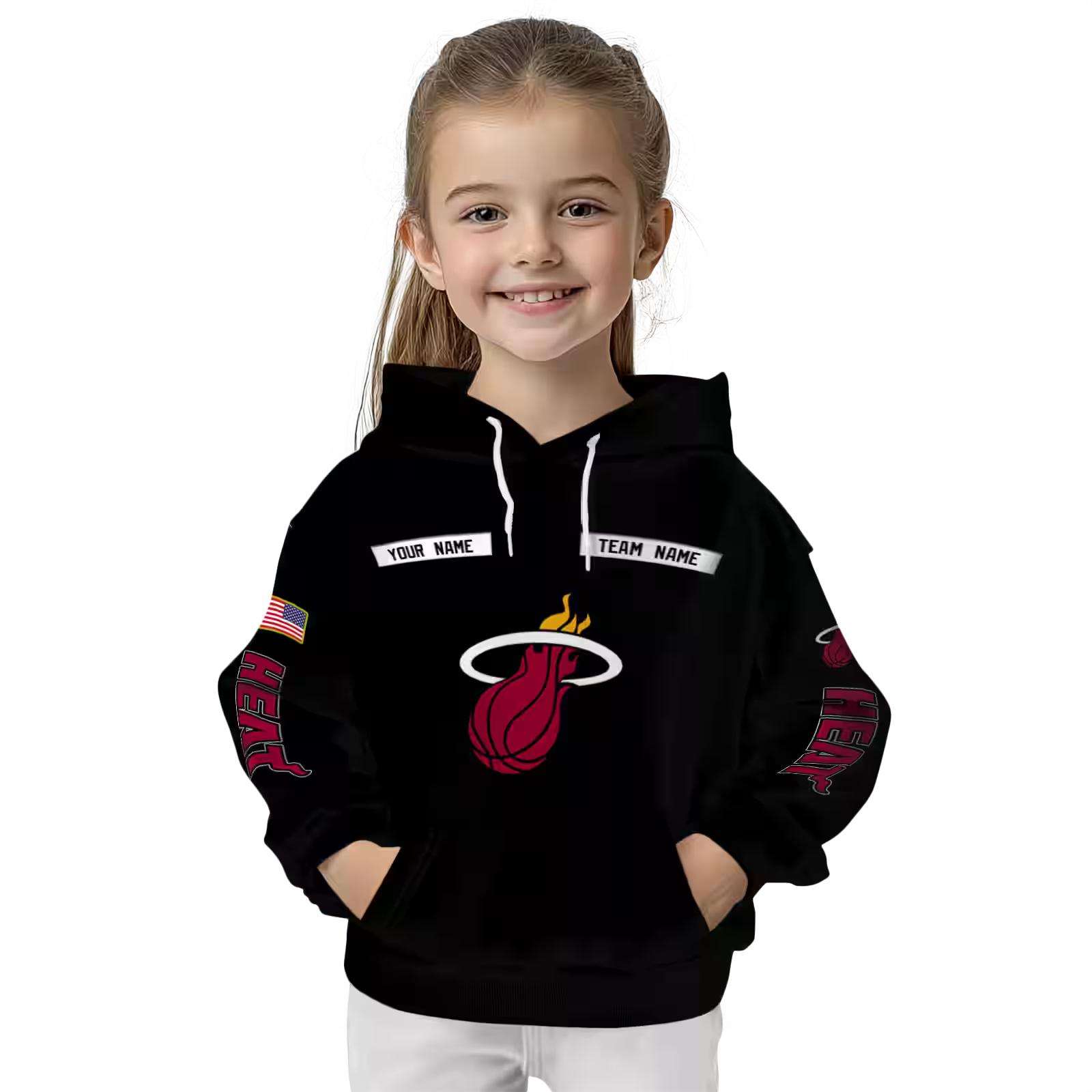 custom miami heat punisher skull black hoodie top rated