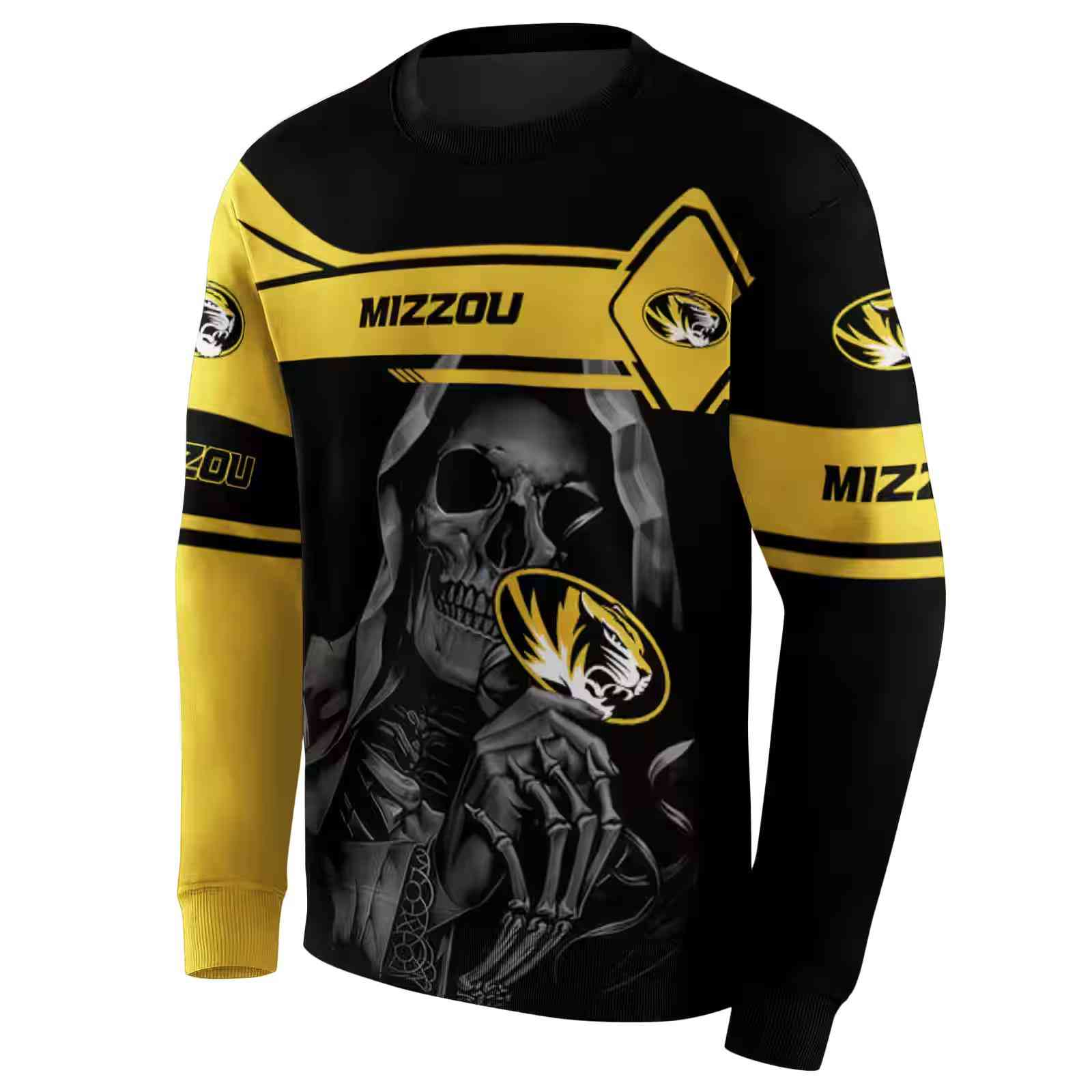 custom missouri tigers grim reaper black hoodie new arrival