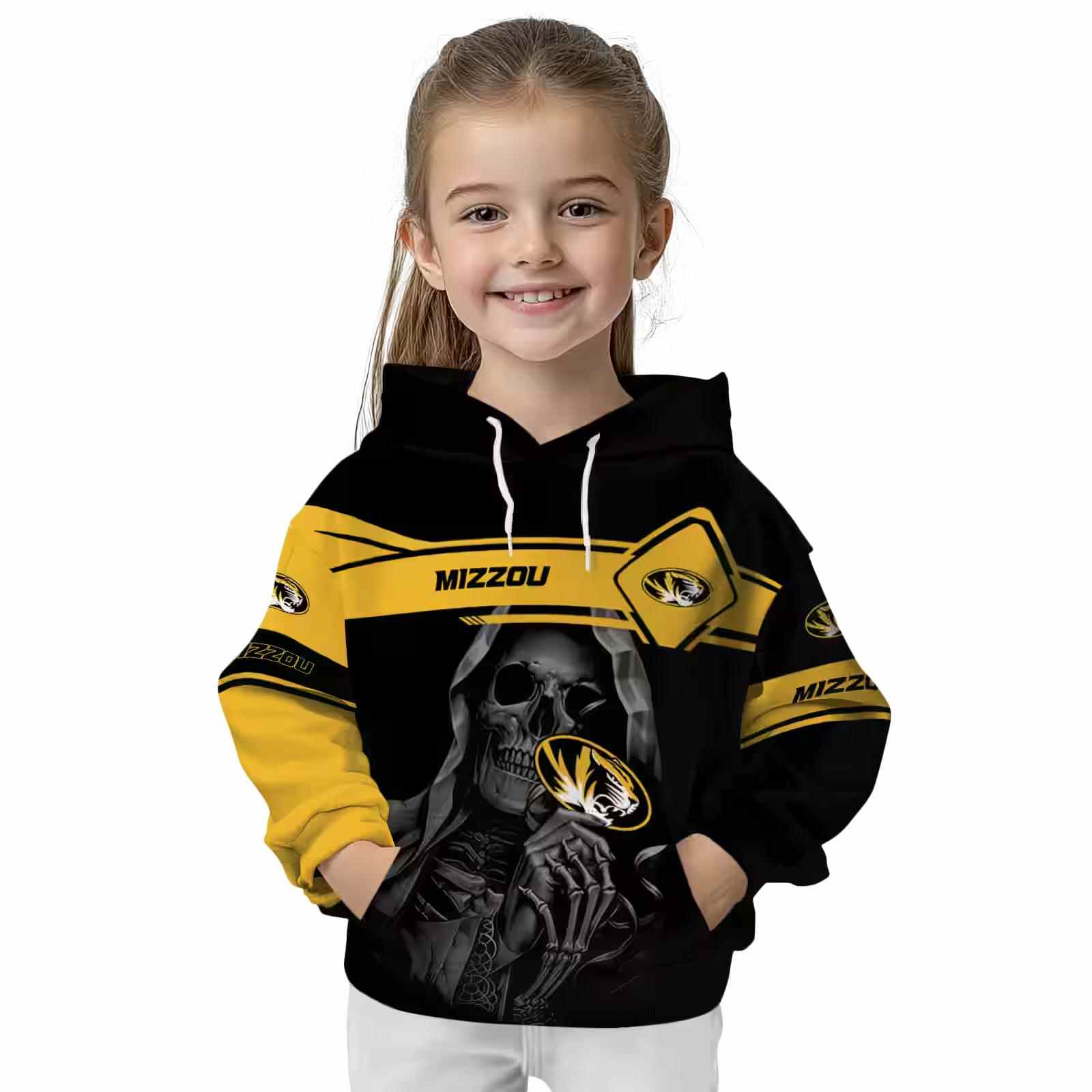 custom missouri tigers grim reaper black hoodie top rated