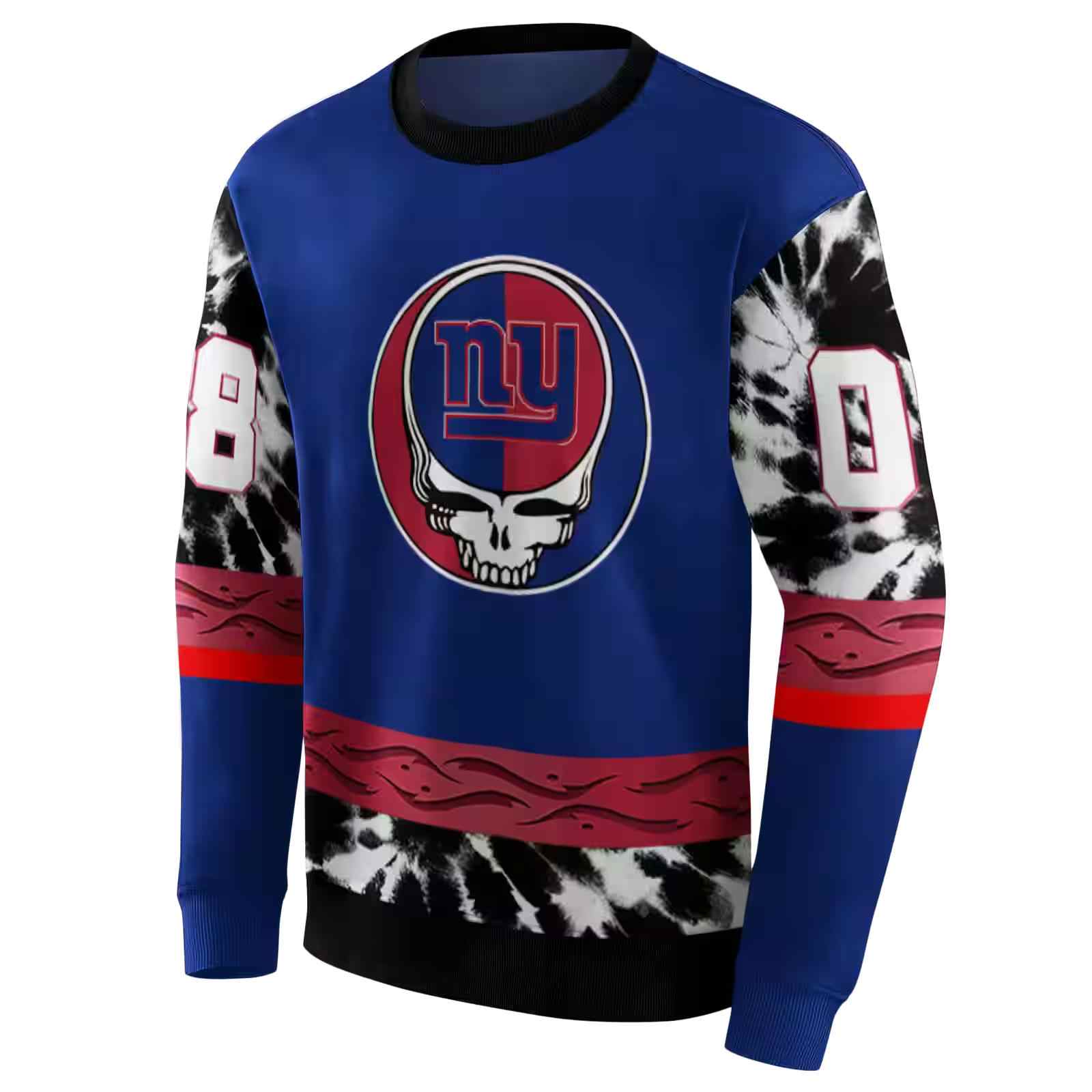 custom new york giants grateful vibes blue hoodie new arrival