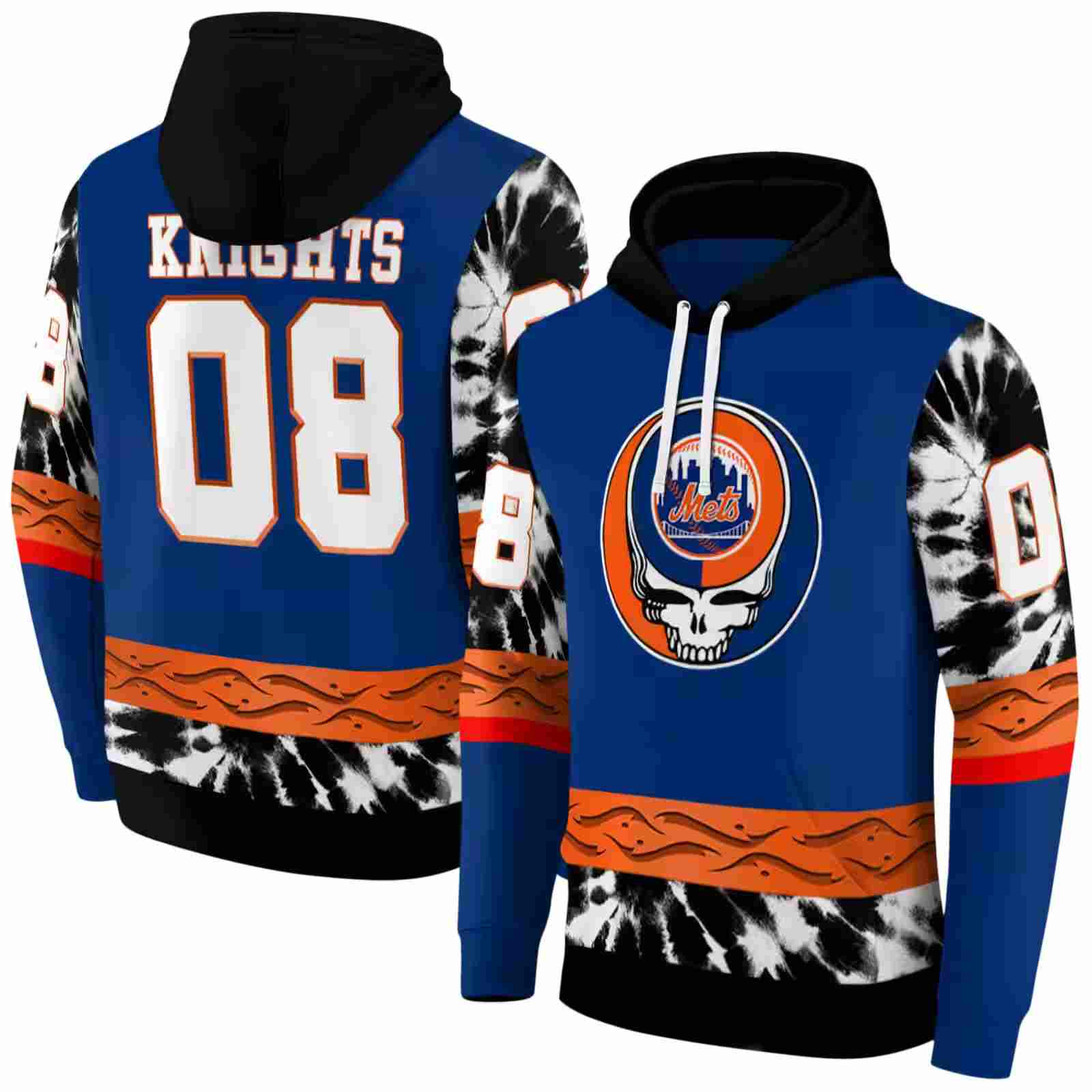 custom new york mets grateful vibes blue hoodie fashion forward