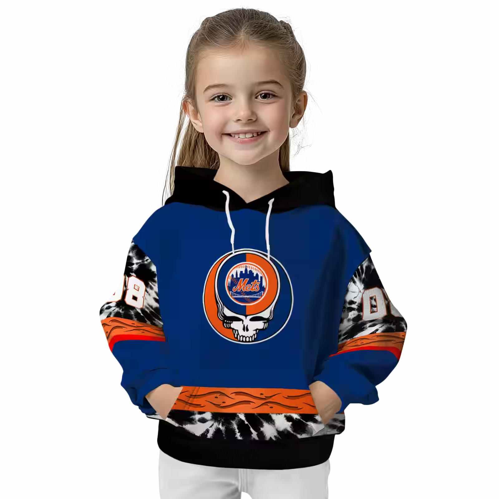 custom new york mets grateful vibes blue hoodie top rated