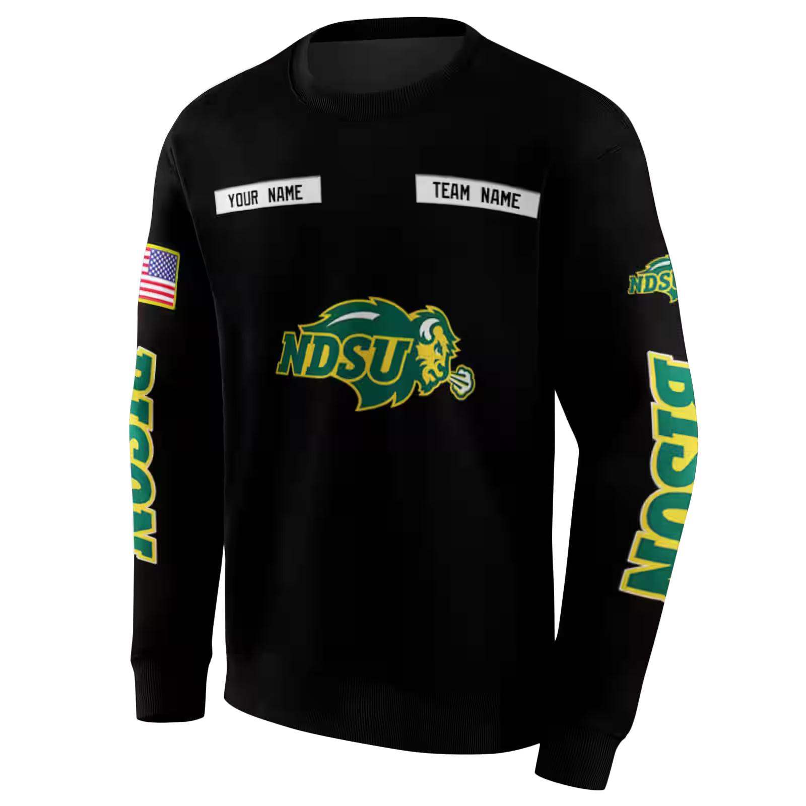 custom north dakota state bison punisher skull black hoodie new arrival