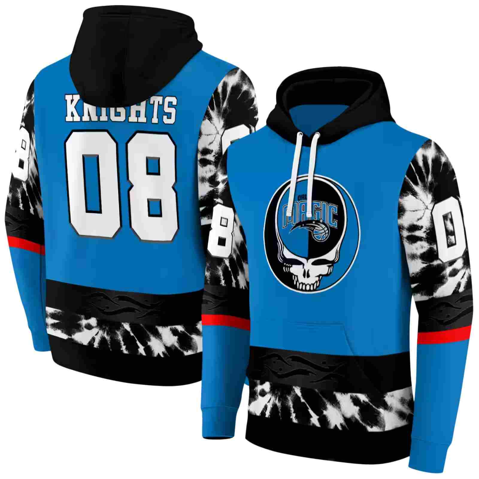 custom orlando magic grateful vibes blue hoodie fashion forward