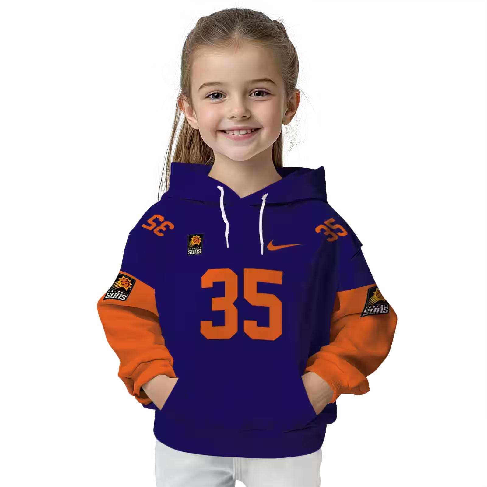 custom phoenix suns minimal design purple hoodie top rated