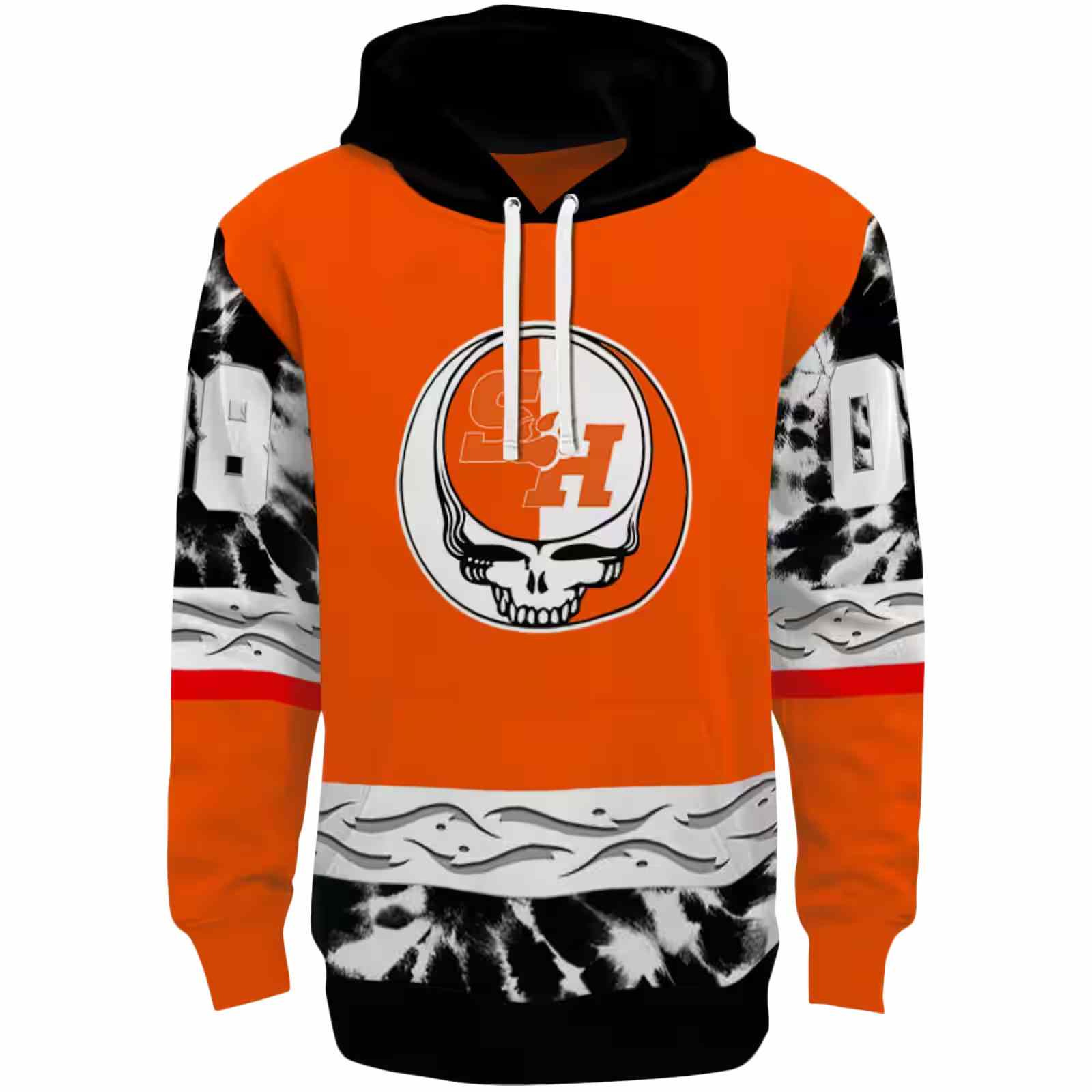 Custom Sam Houston Bearkats Grateful Vibes Orange Hoodie