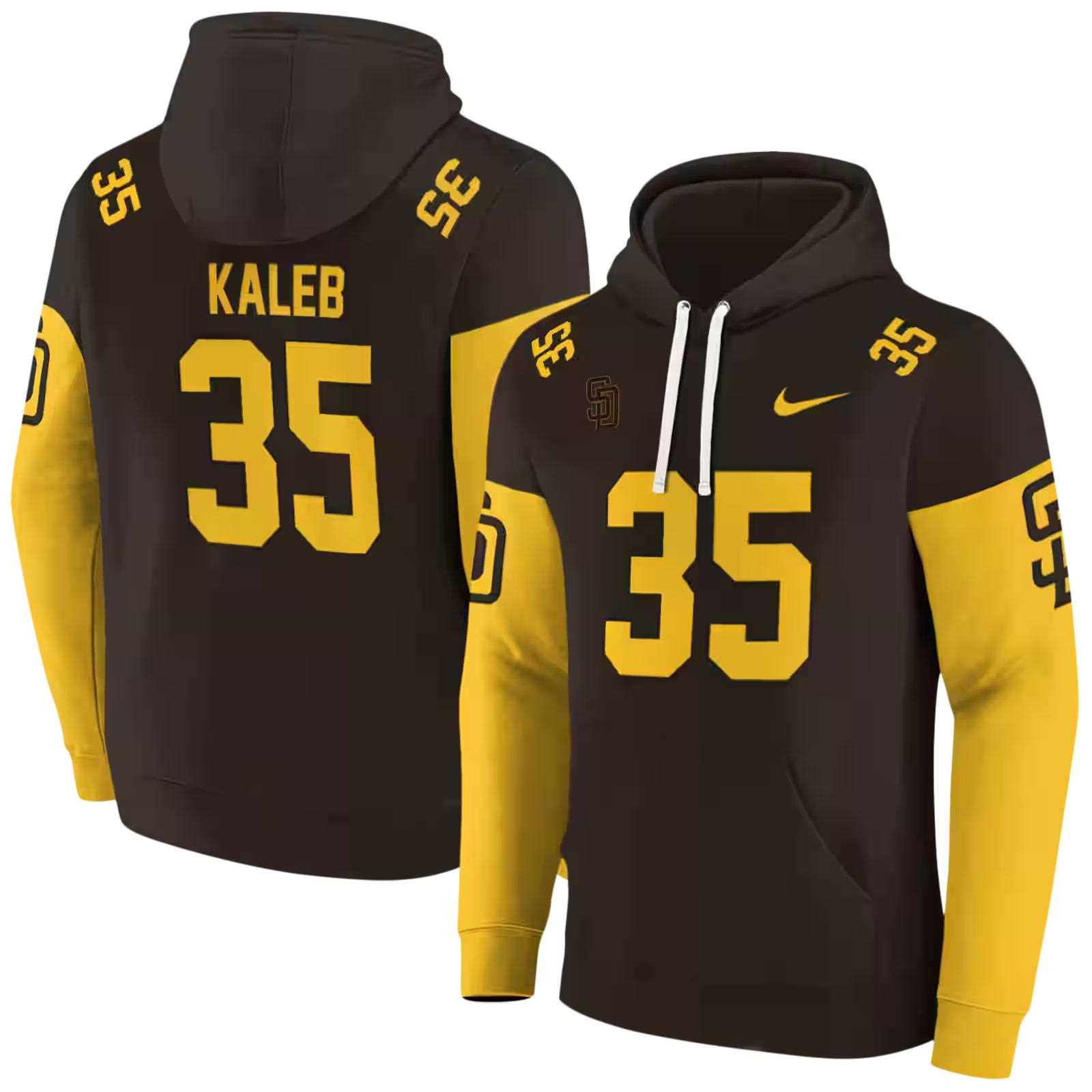 custom san diego padres minimal design brown hoodie fashion forward