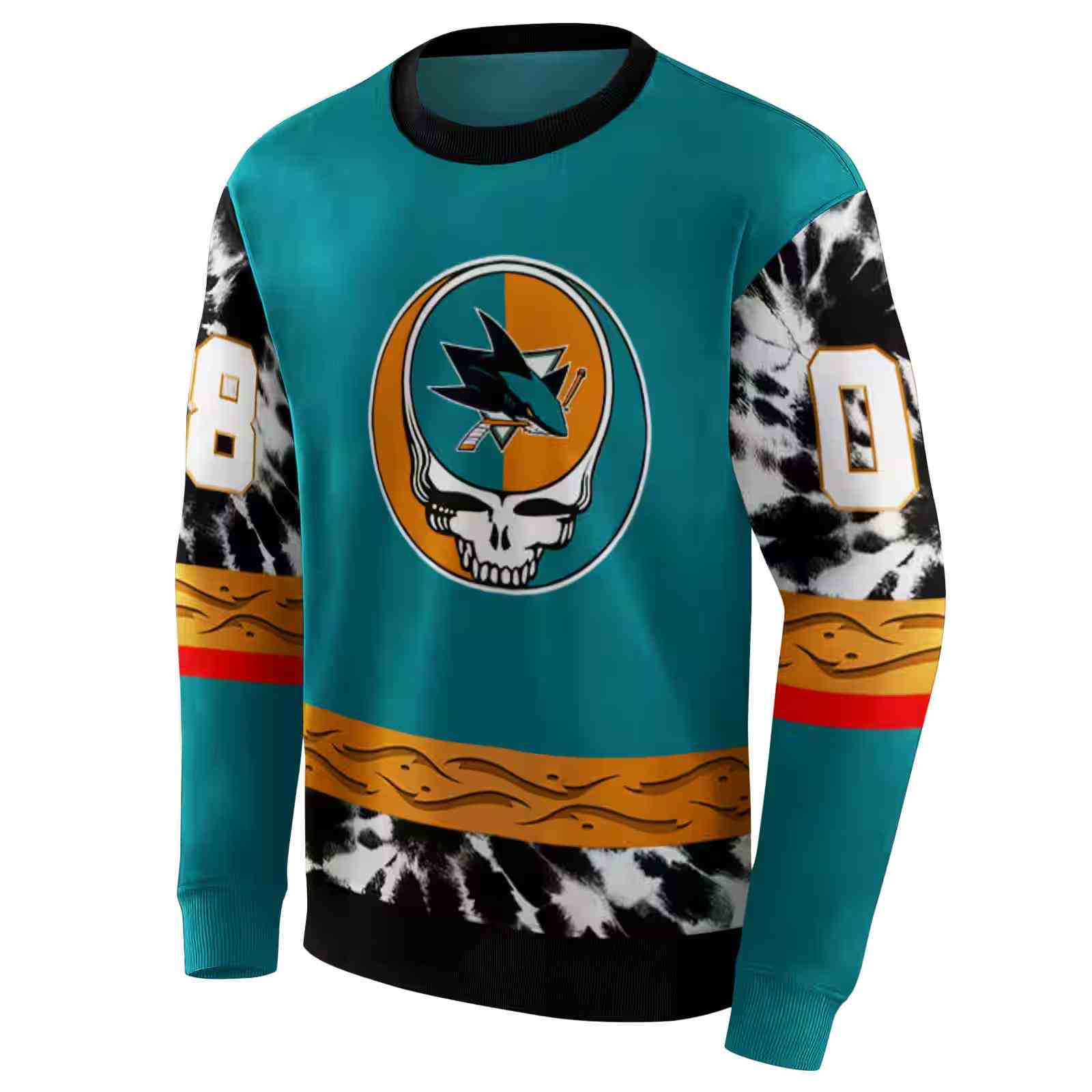 custom san jose sharks grateful vibes teal hoodie new arrival