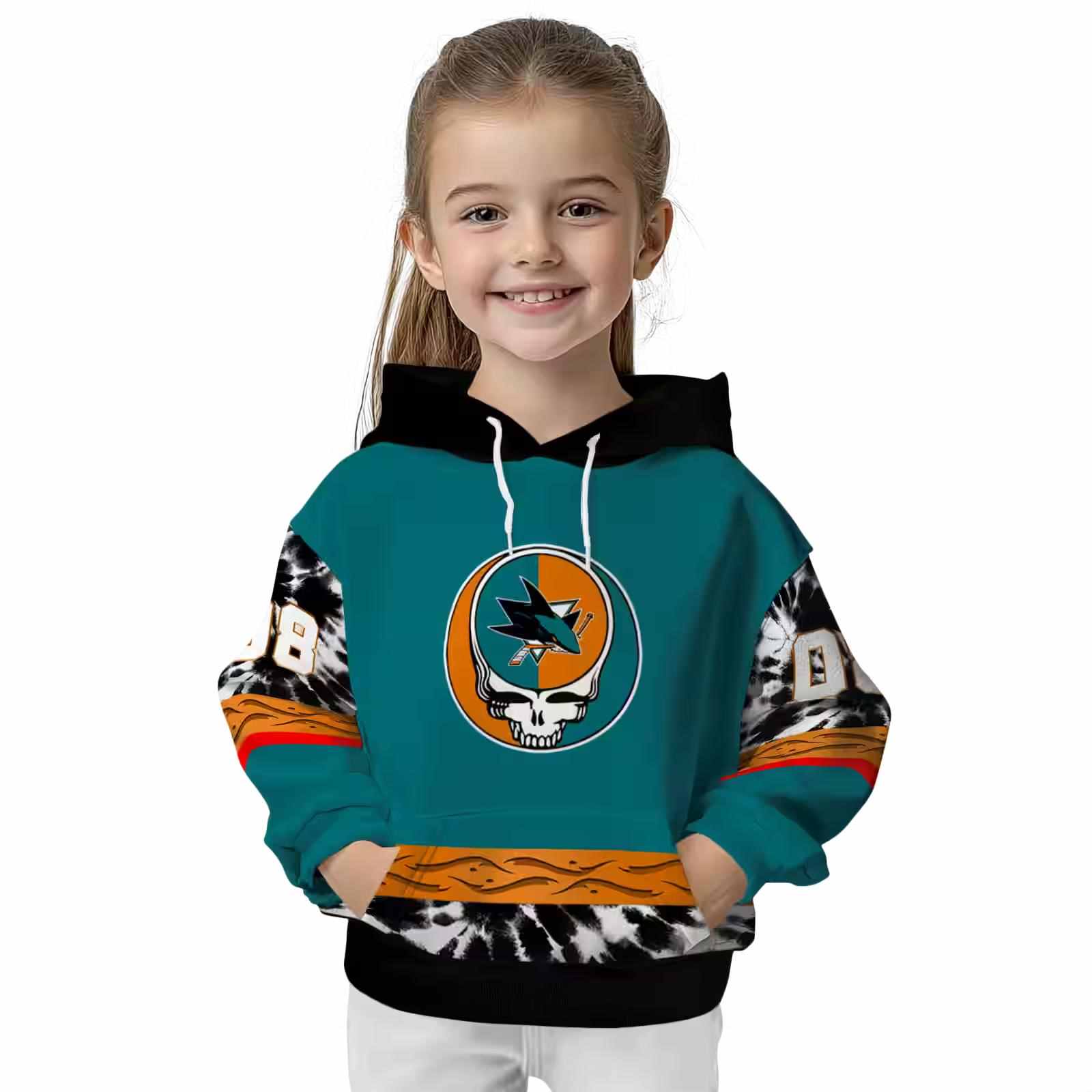 custom san jose sharks grateful vibes teal hoodie top rated