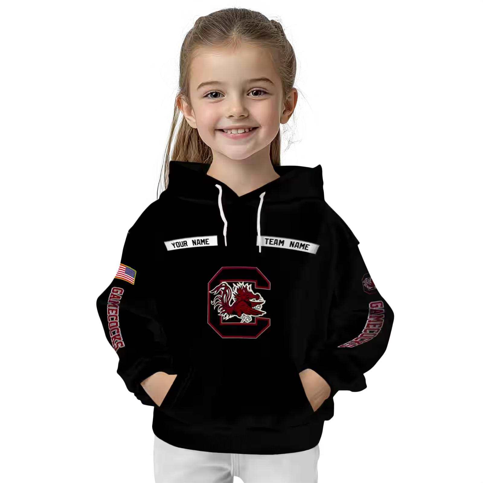 custom south carolina gamecocks punisher skull black hoodie top rated