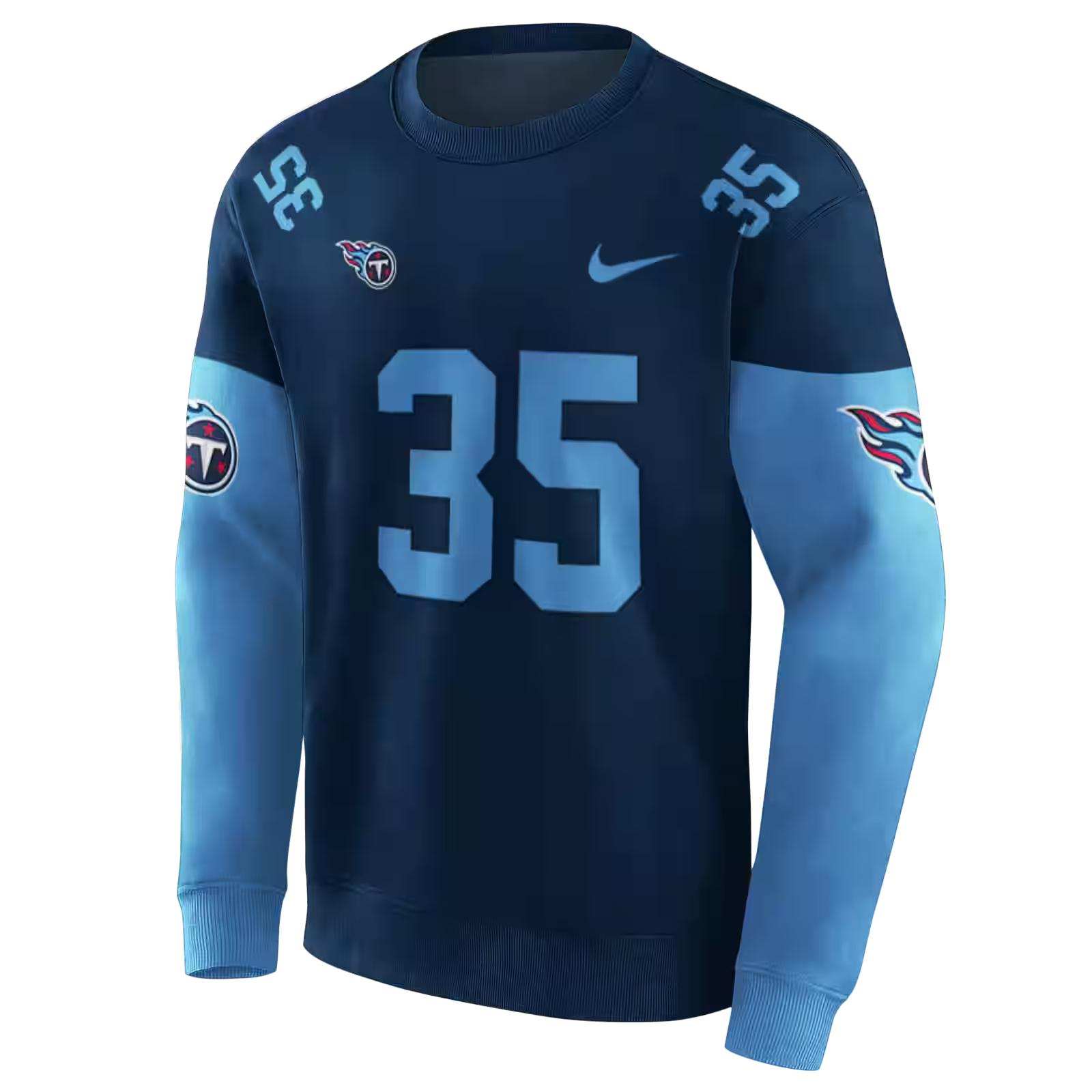 custom tennessee titans minimal design navy hoodie new arrival