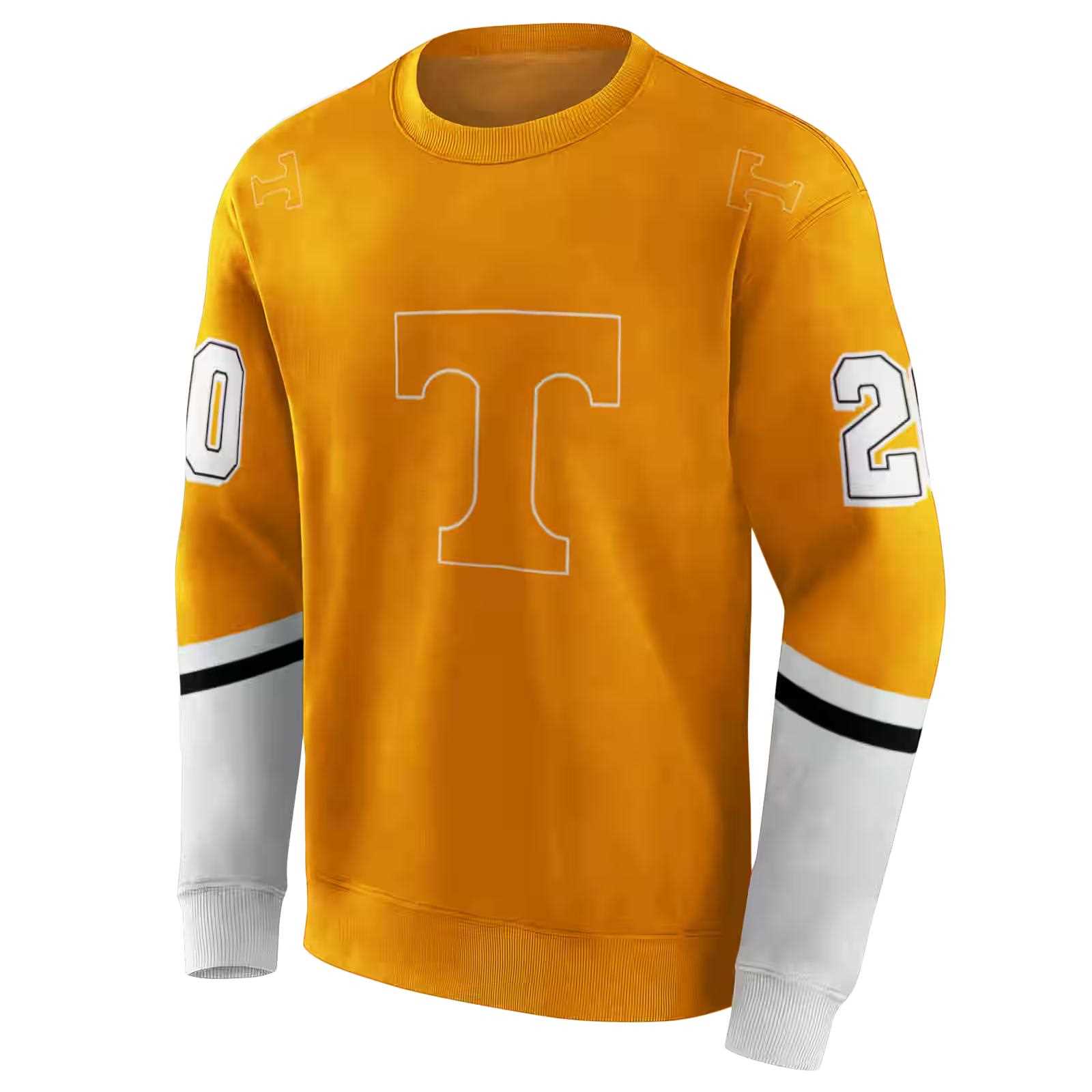 custom tennessee volunteers striped sleeves orange hoodie new arrival