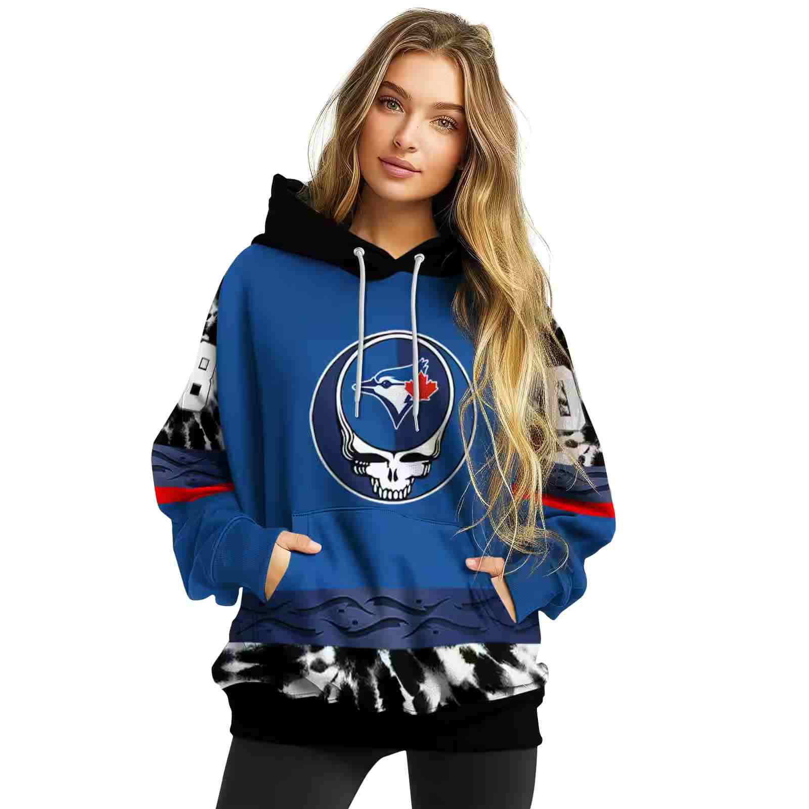 custom toronto blue jays grateful vibes blue hoodie high quality