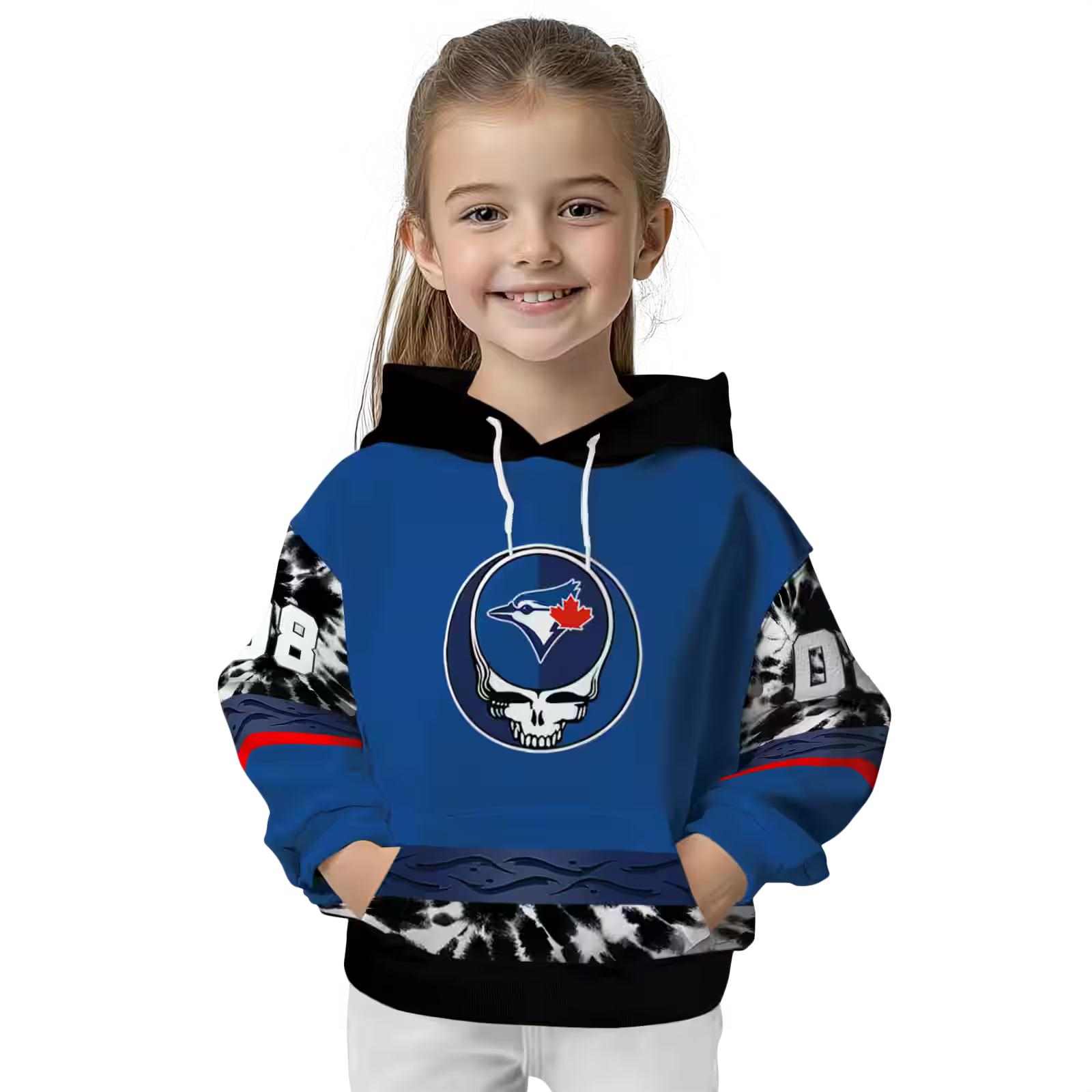 custom toronto blue jays grateful vibes blue hoodie top rated