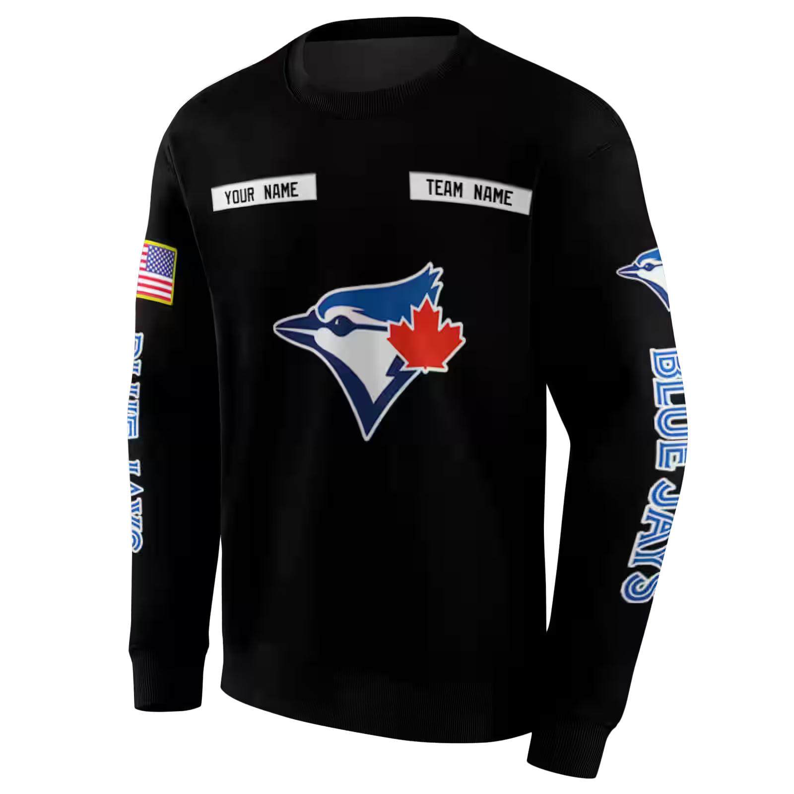 custom toronto blue jays punisher skull black hoodie new arrival