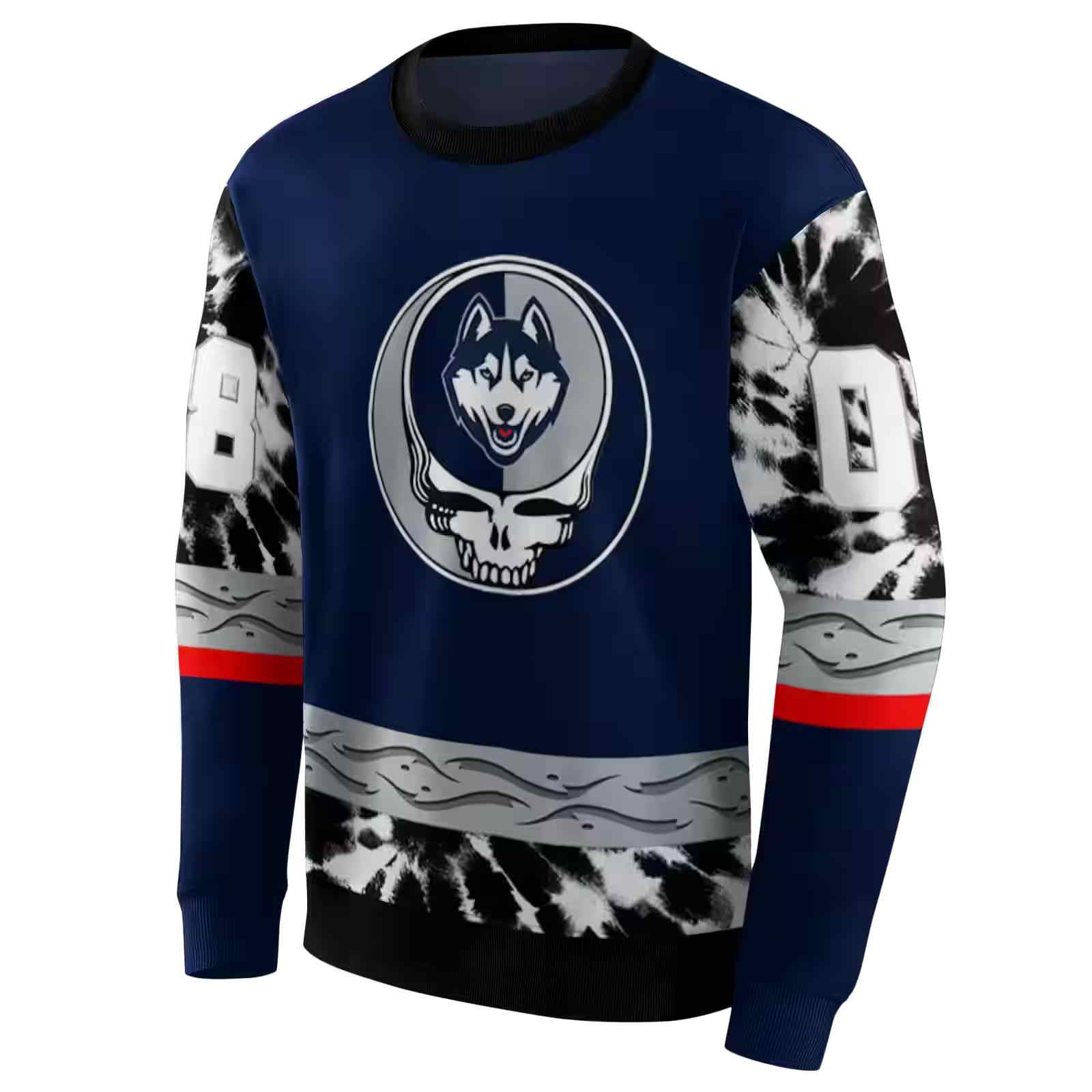 custom uconn huskies grateful vibes blue hoodie new arrival