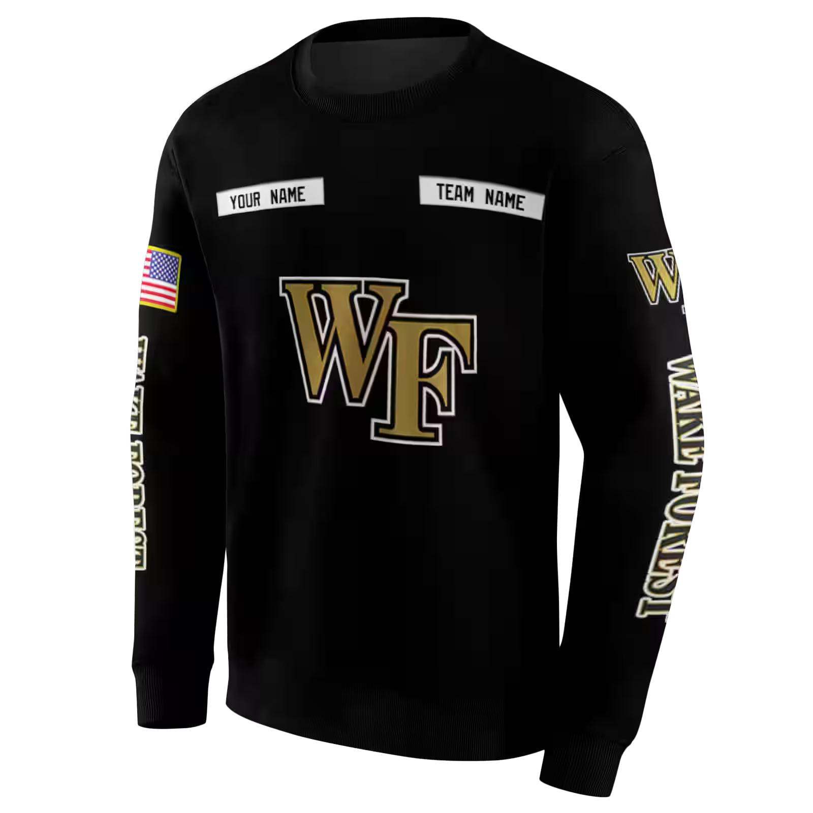 custom wake forest demon deacons punisher skull black hoodie new arrival