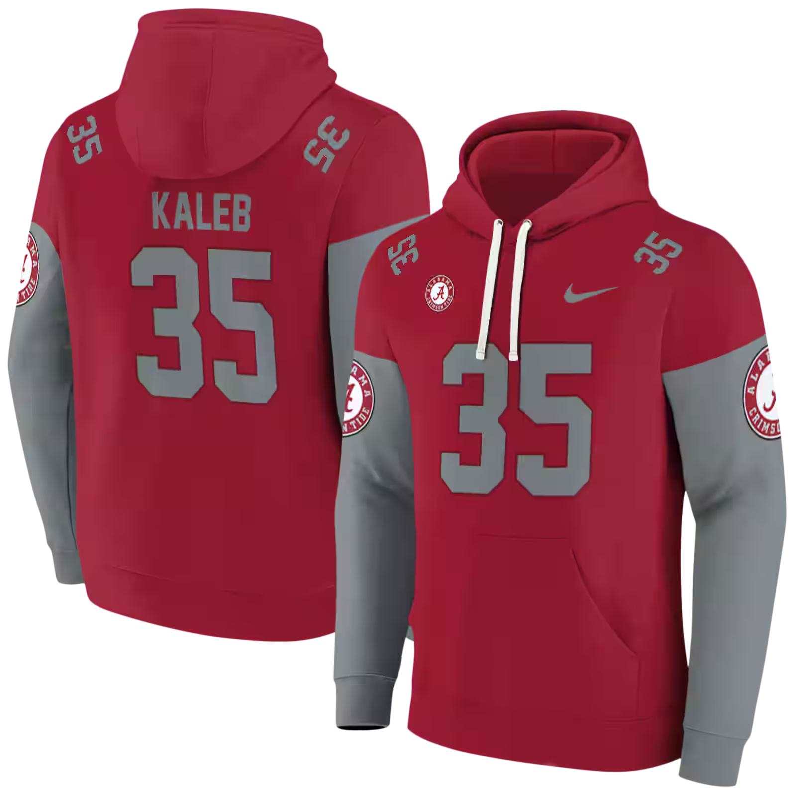 customized alabama crimson tide minimal design crimson hoodie fashion forward