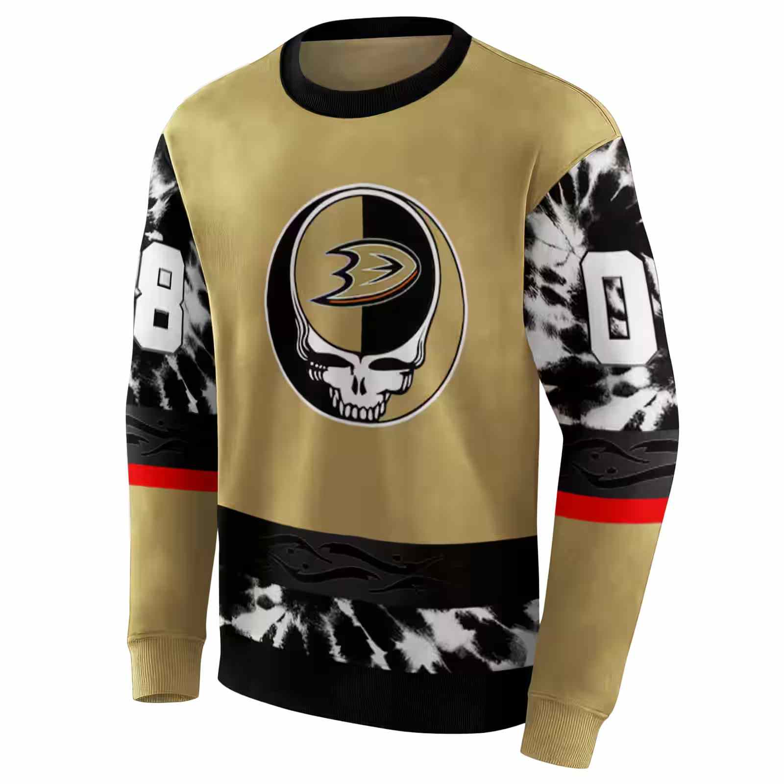 customized anaheim ducks grateful vibes gold hoodie new arrival