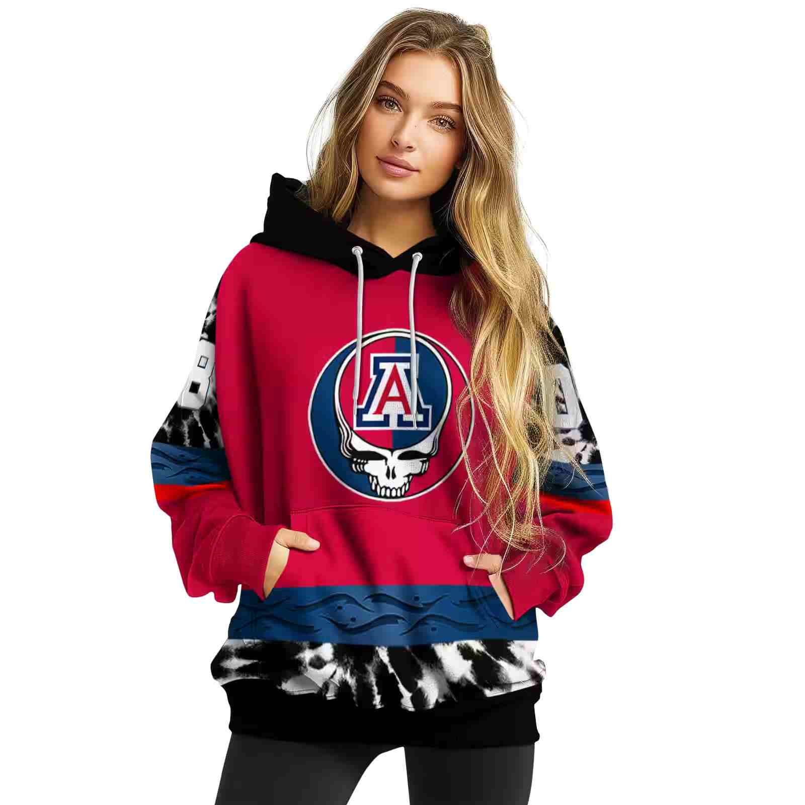 customized arizona wildcats grateful vibes red hoodie high quality