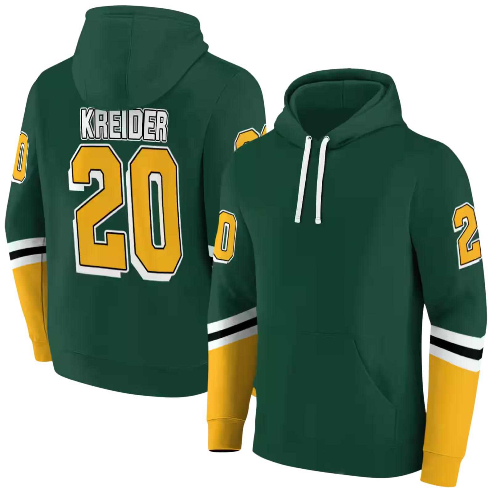 customized baylor bears striped sleeves green hoodie fashion forward