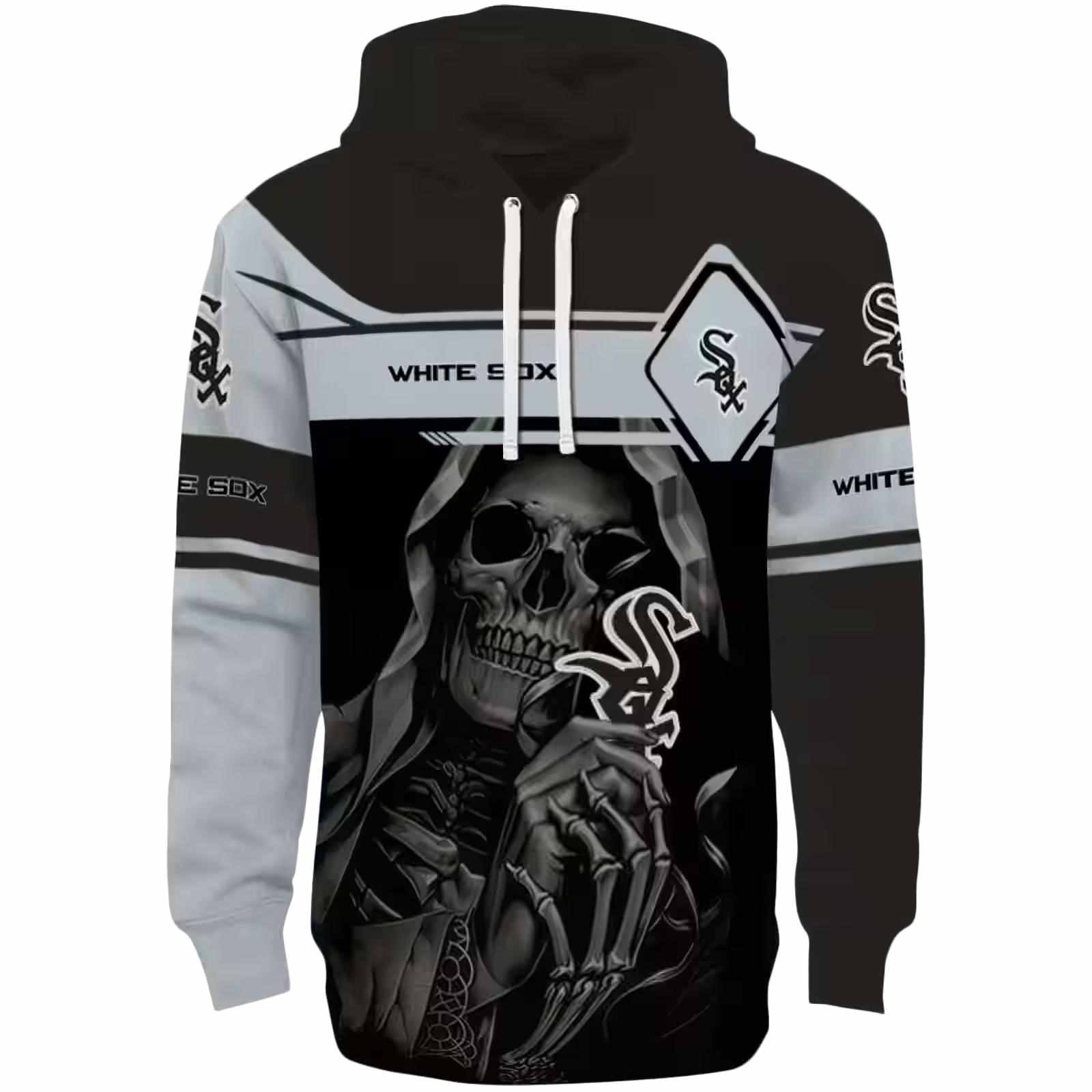 Customized Chicago White Sox Grim Reaper Black Hoodie