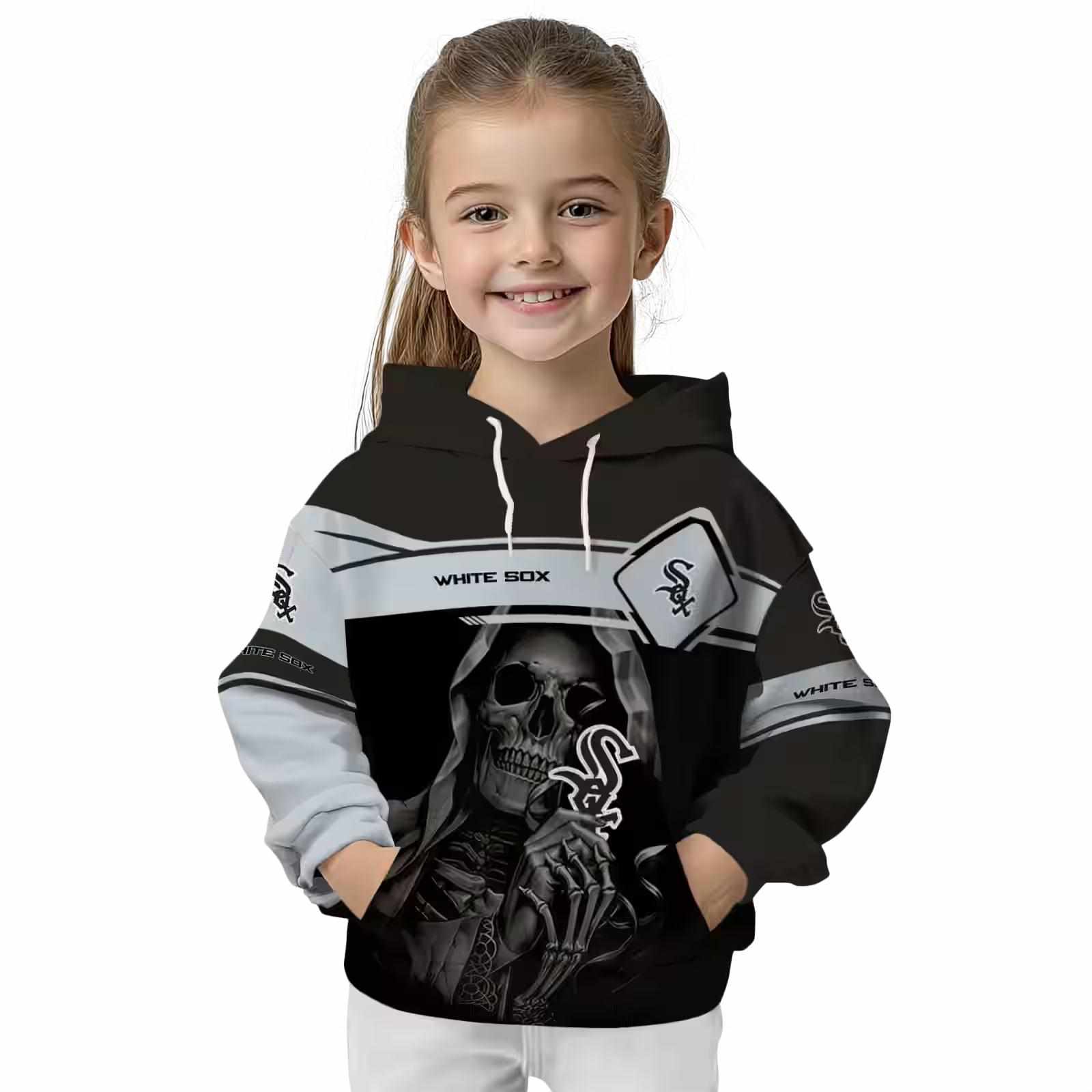 customized chicago white sox grim reaper black hoodie top rated