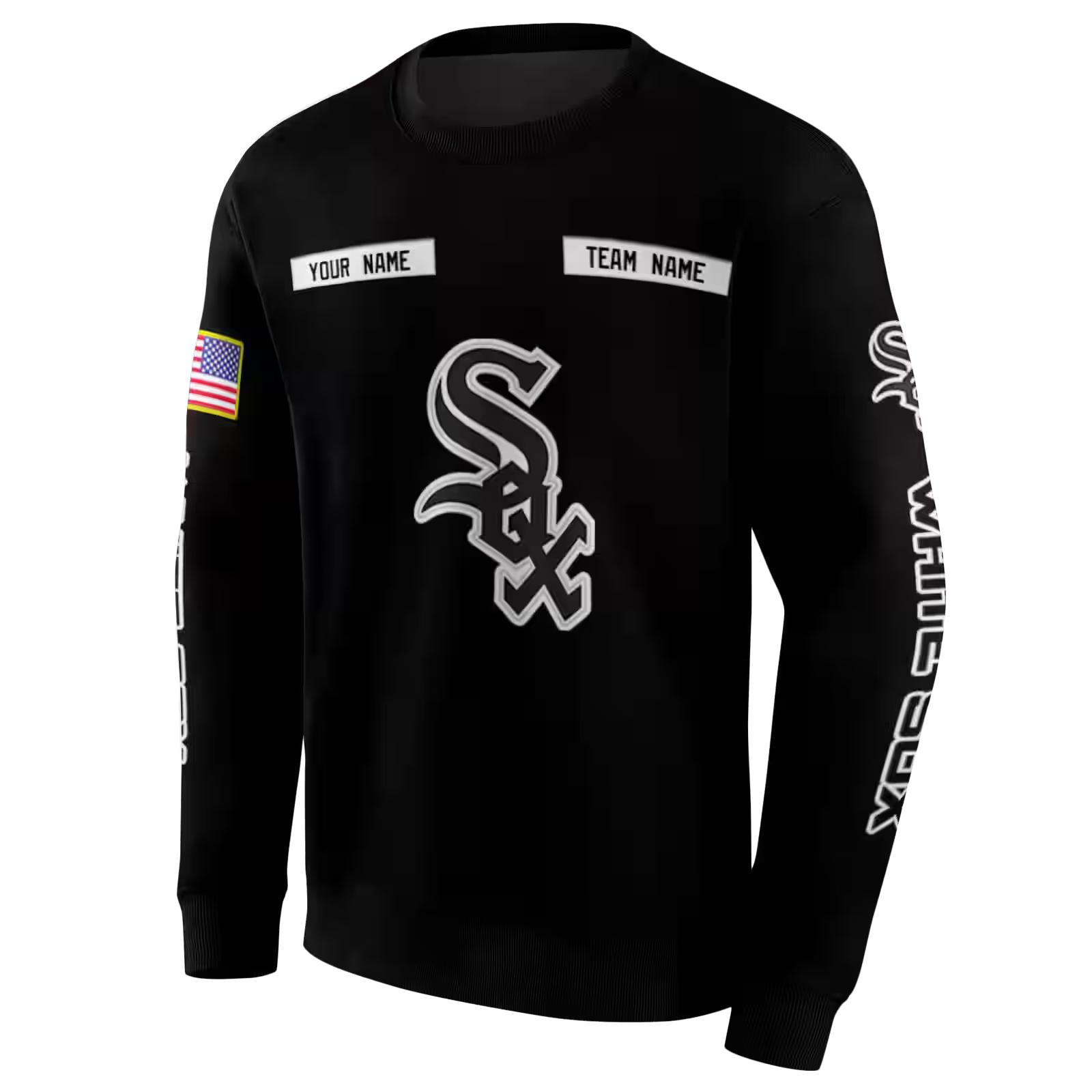 customized chicago white sox punisher skull black hoodie new arrival