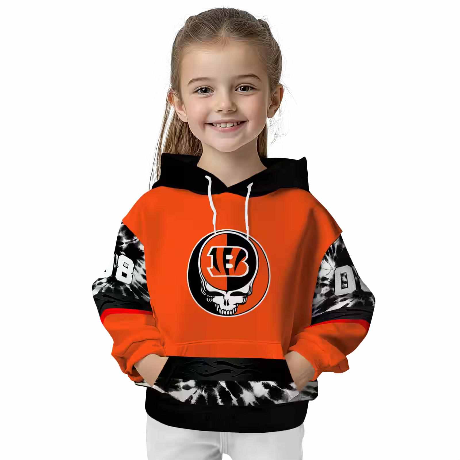 customized cincinnati bengals grateful vibes orange hoodie top rated