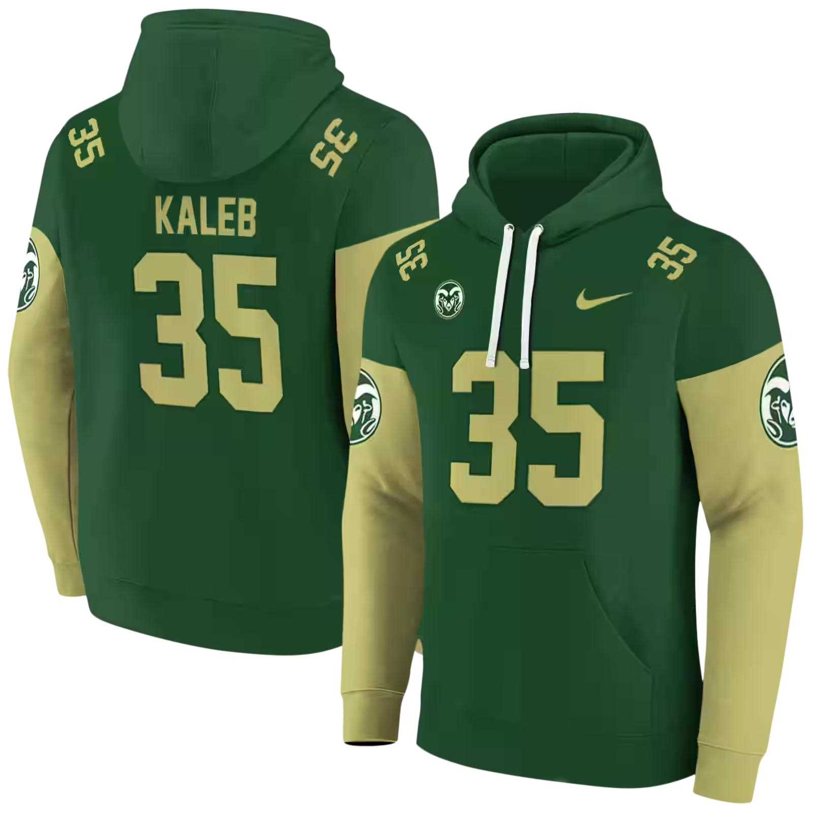 customized colorado state rams minimal design green hoodie fashion forward