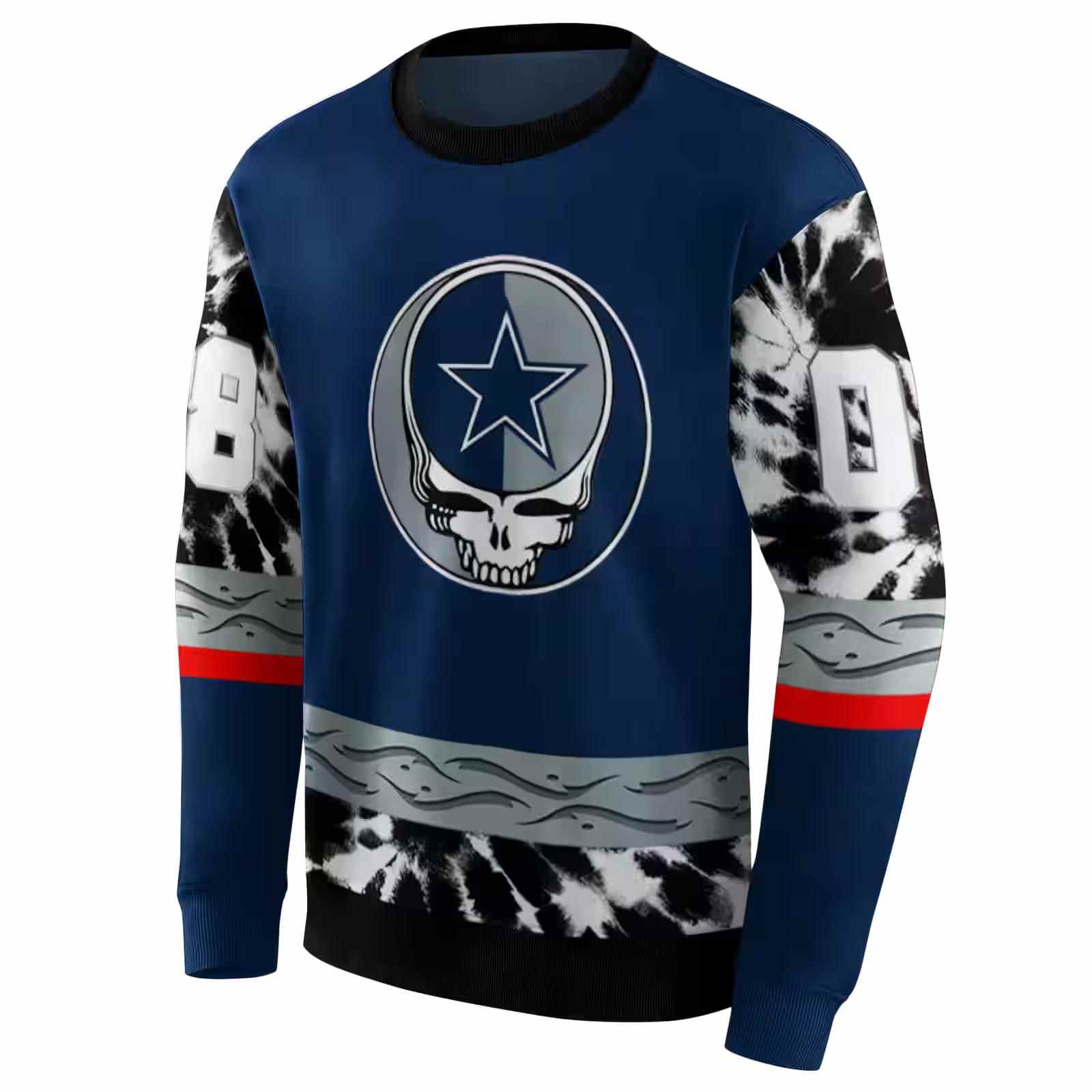 customized dallas cowboys grateful vibes blue hoodie new arrival