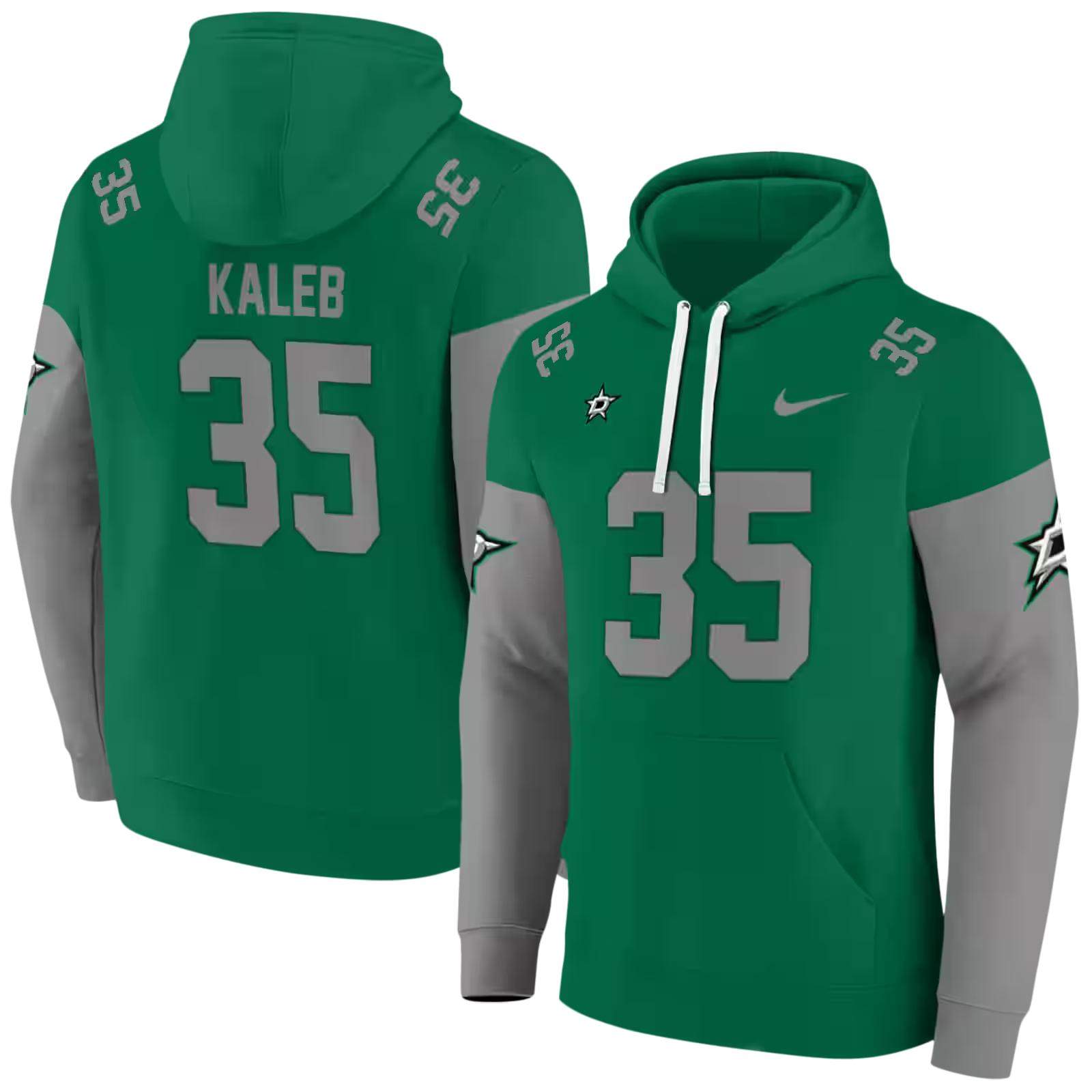 customized dallas stars minimal design green hoodie fashion forward