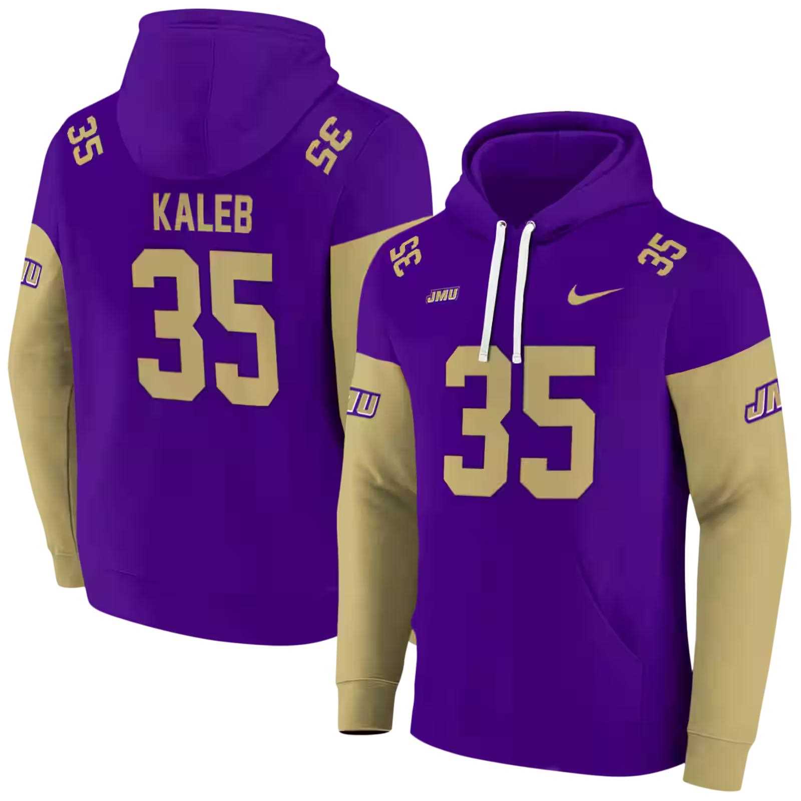 customized james madison dukes minimal design purple hoodie fashion forward