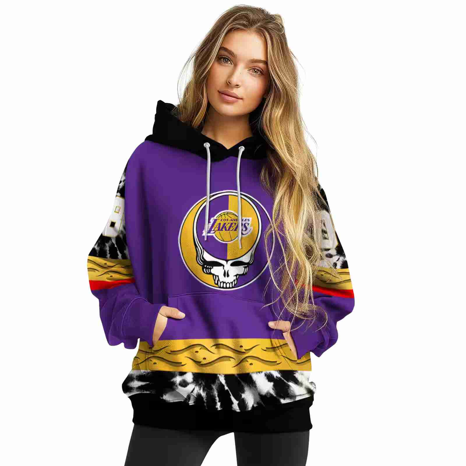 customized los angeles lakers grateful vibes purple hoodie high quality