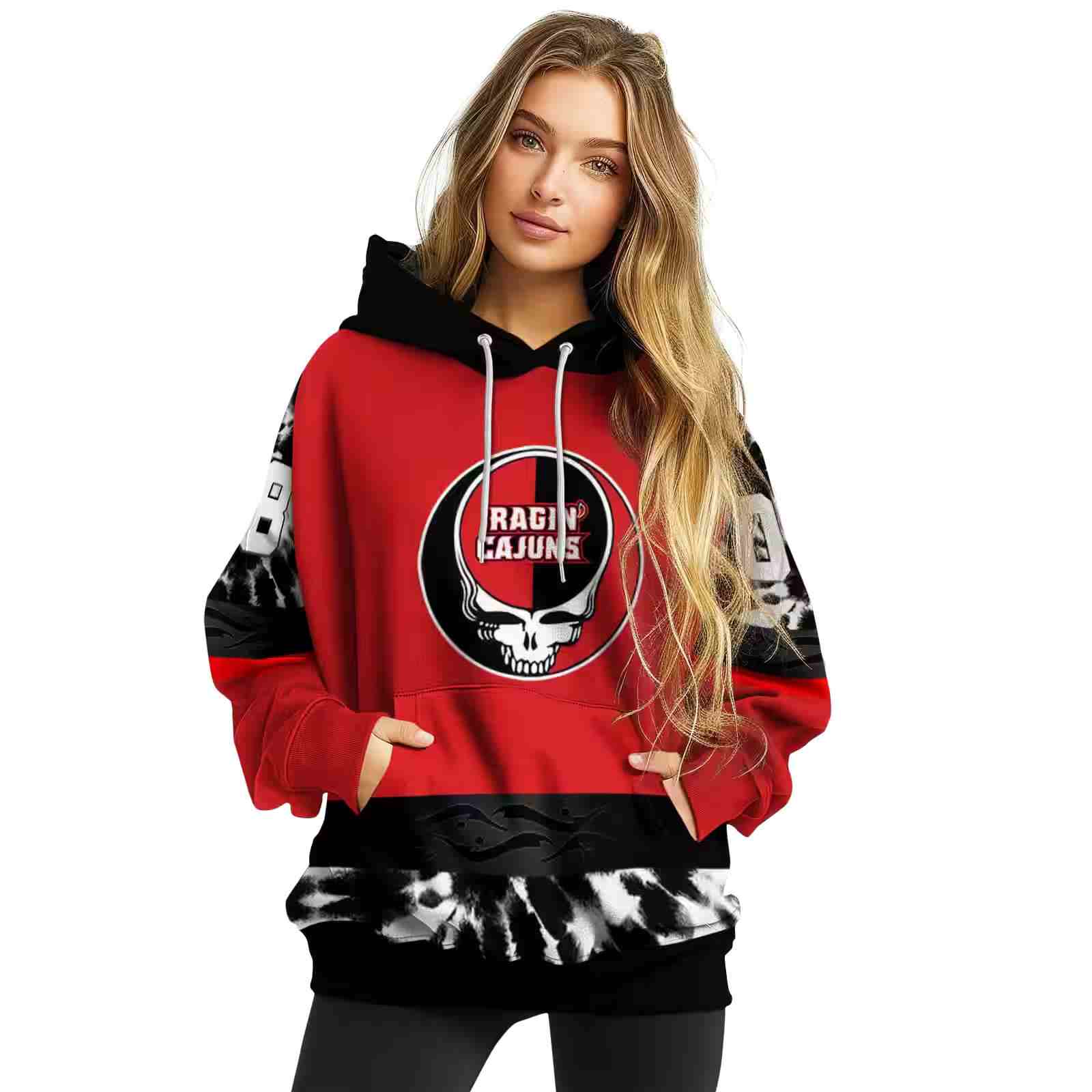 customized louisiana ragin cajuns grateful vibes red hoodie high quality