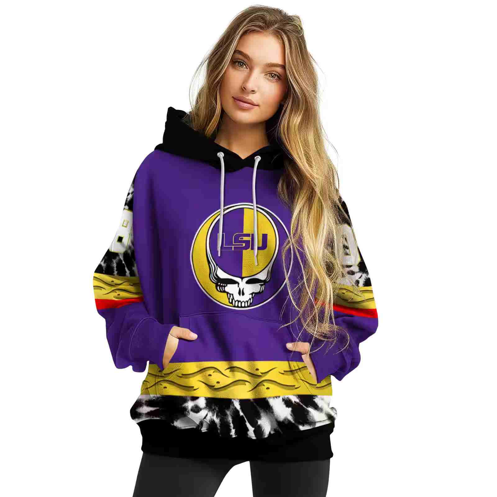 customized lsu tigers grateful vibes purple hoodie high quality