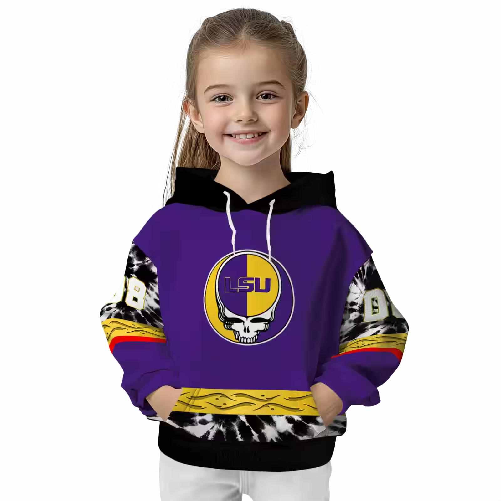 customized lsu tigers grateful vibes purple hoodie top rated