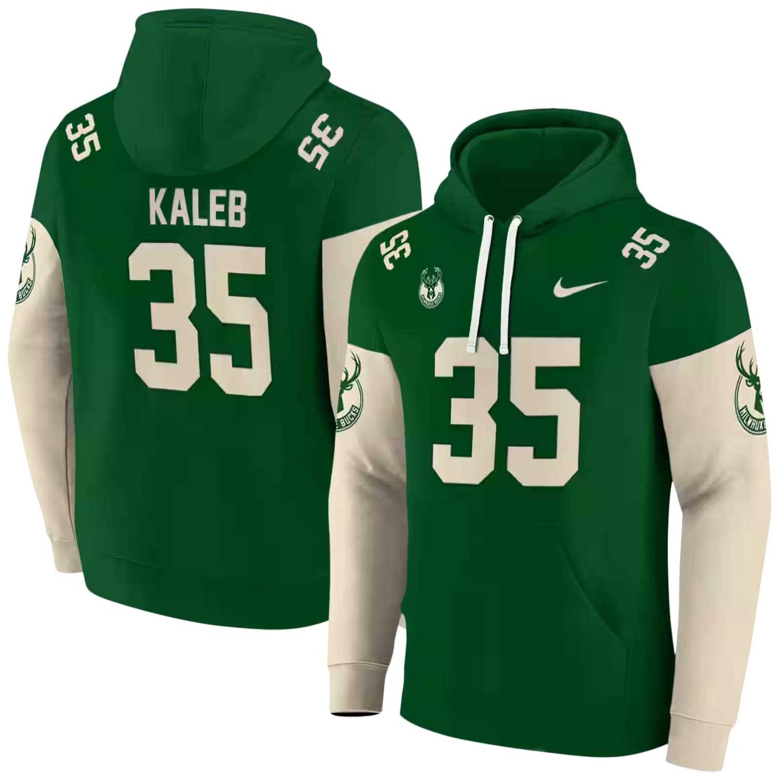 customized milwaukee bucks minimal design green hoodie fashion forward