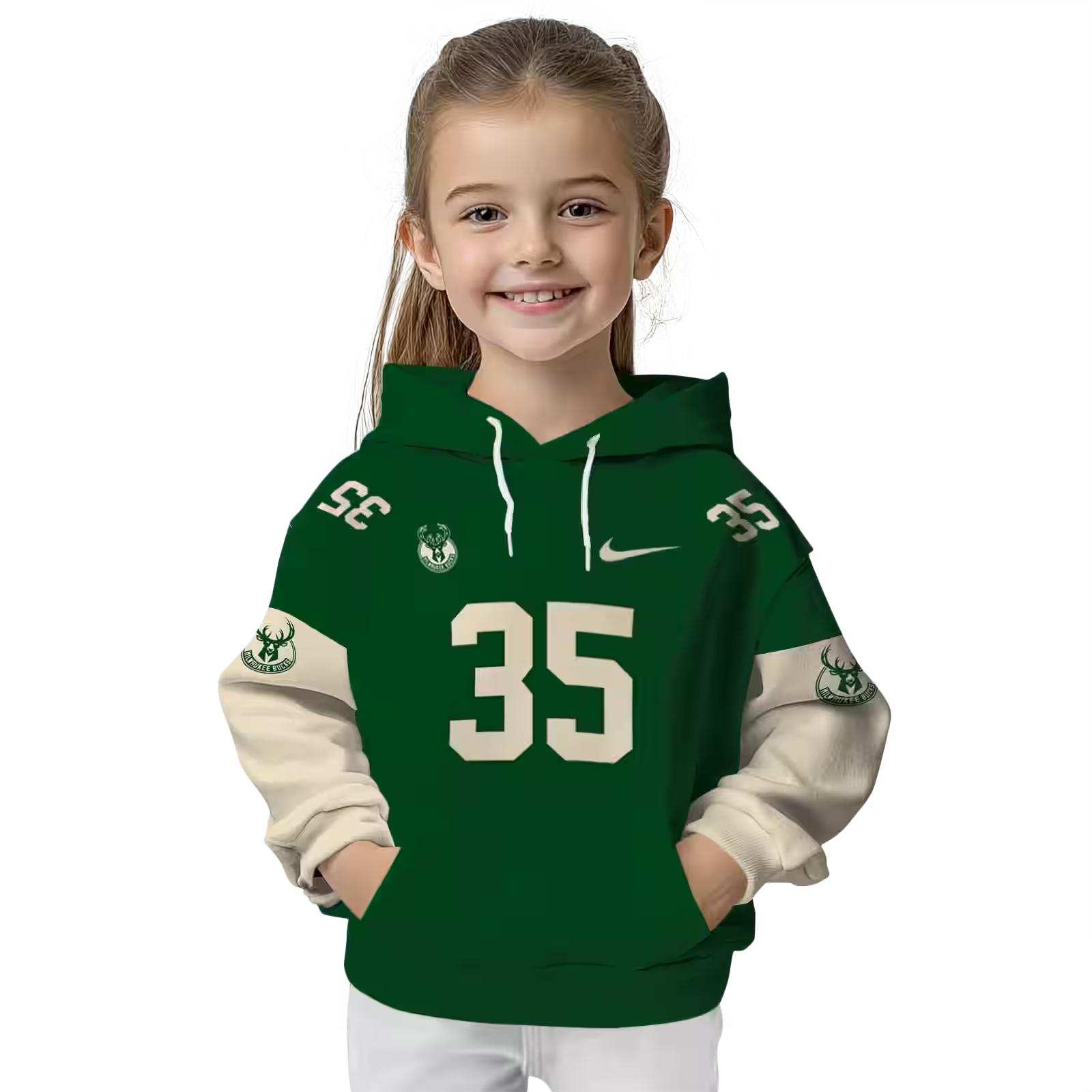 customized milwaukee bucks minimal design green hoodie top rated