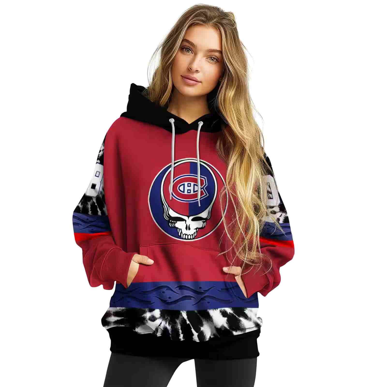 customized montreal canadiens grateful vibes red hoodie high quality