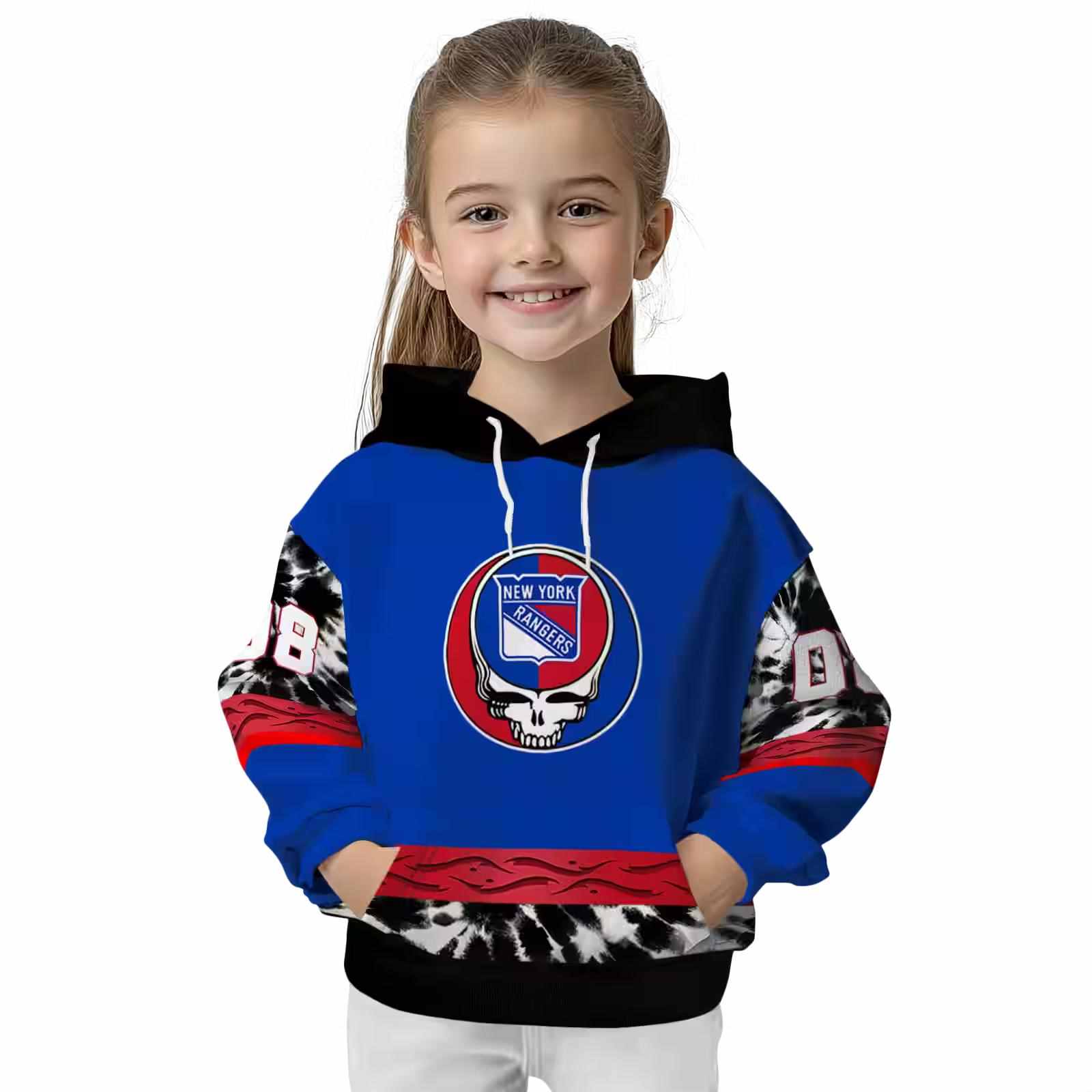 customized new york rangers grateful vibes blue hoodie top rated