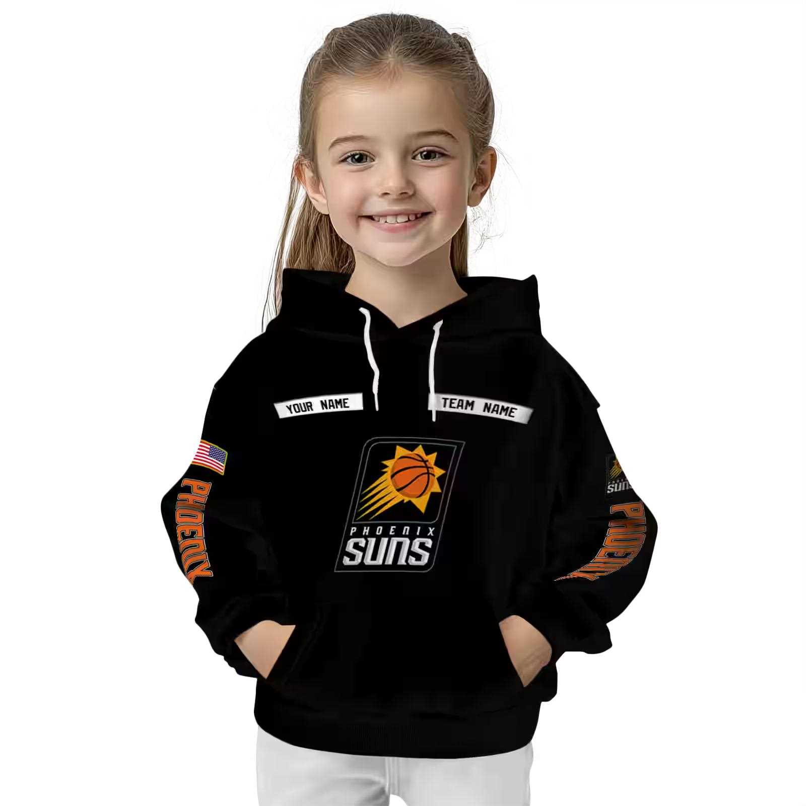 customized phoenix suns punisher skull black hoodie top rated