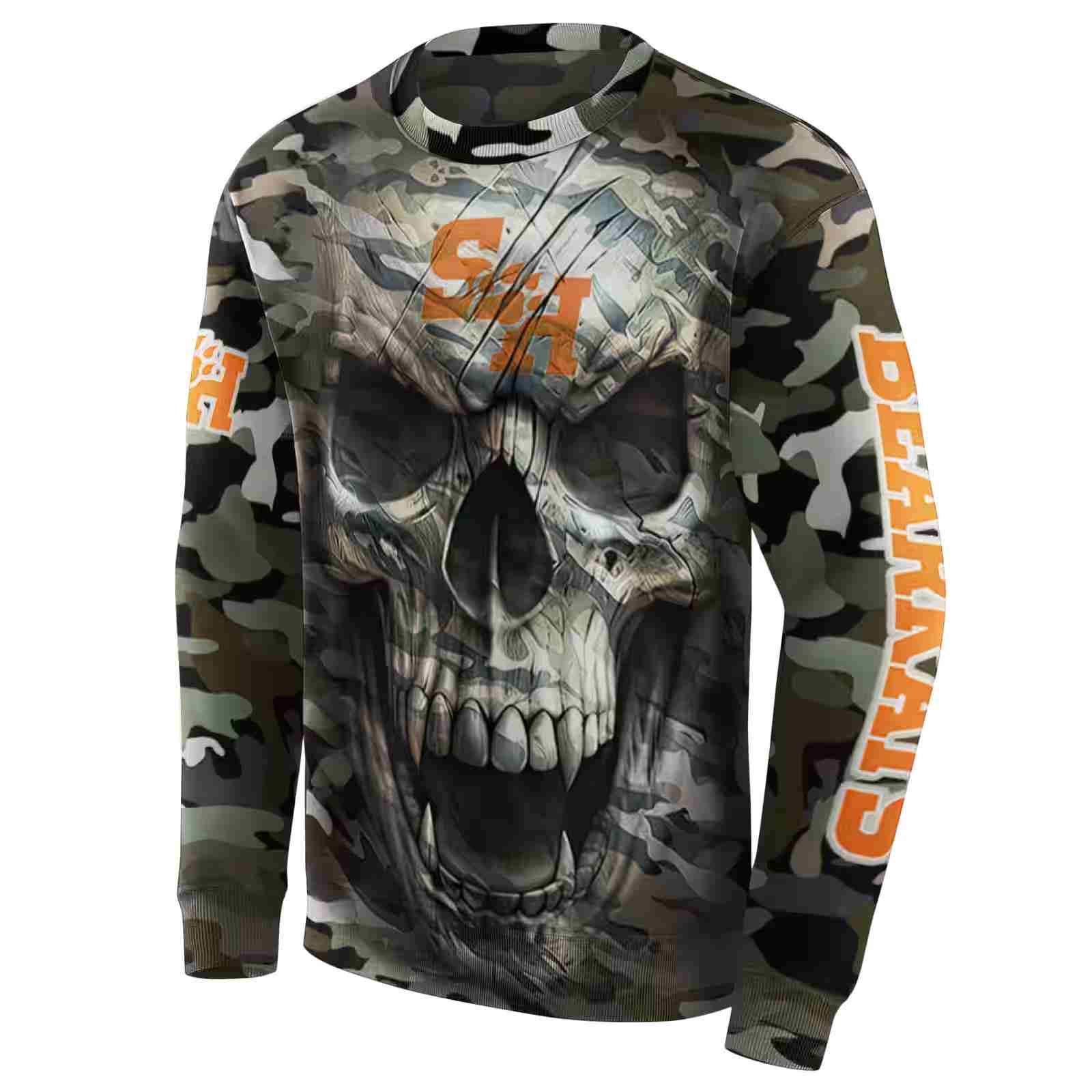 customized sam houston bearkats camo skull hoodie new arrival