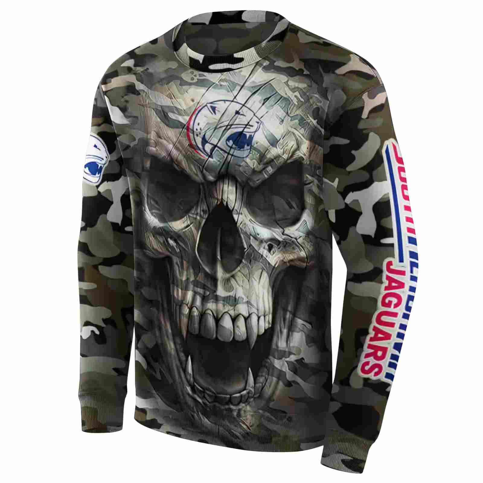 customized south alabama jaguars camo skull hoodie new arrival