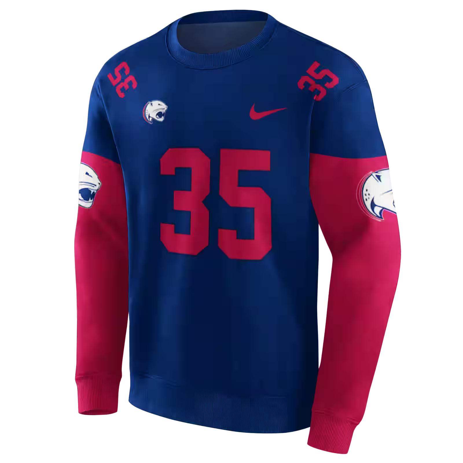 customized south alabama jaguars minimal design blue hoodie new arrival